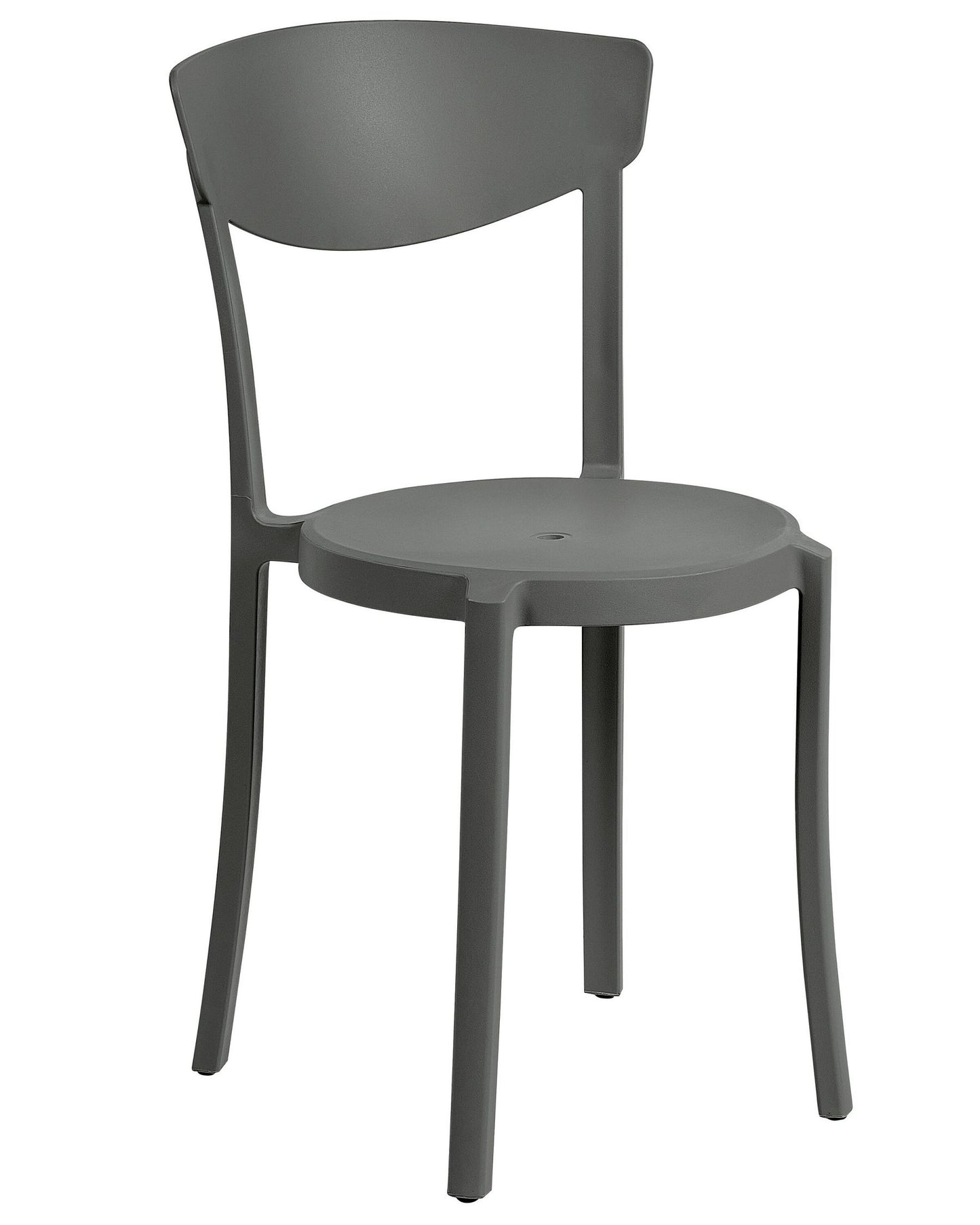 Set of 4 Garden Chairs VIESTE Dark Grey