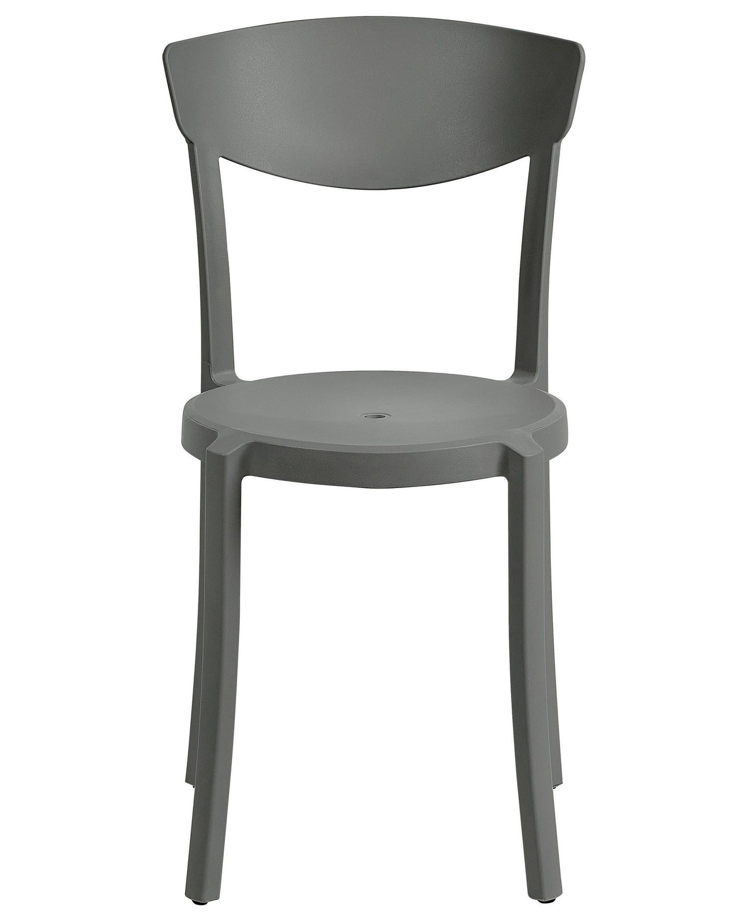 Set of 4 Garden Chairs VIESTE Dark Grey