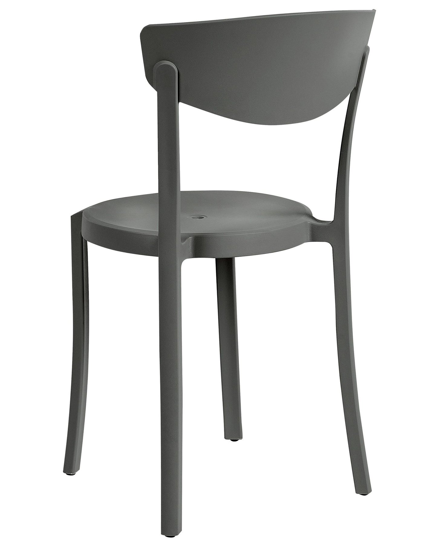 Set of 4 Garden Chairs VIESTE Dark Grey