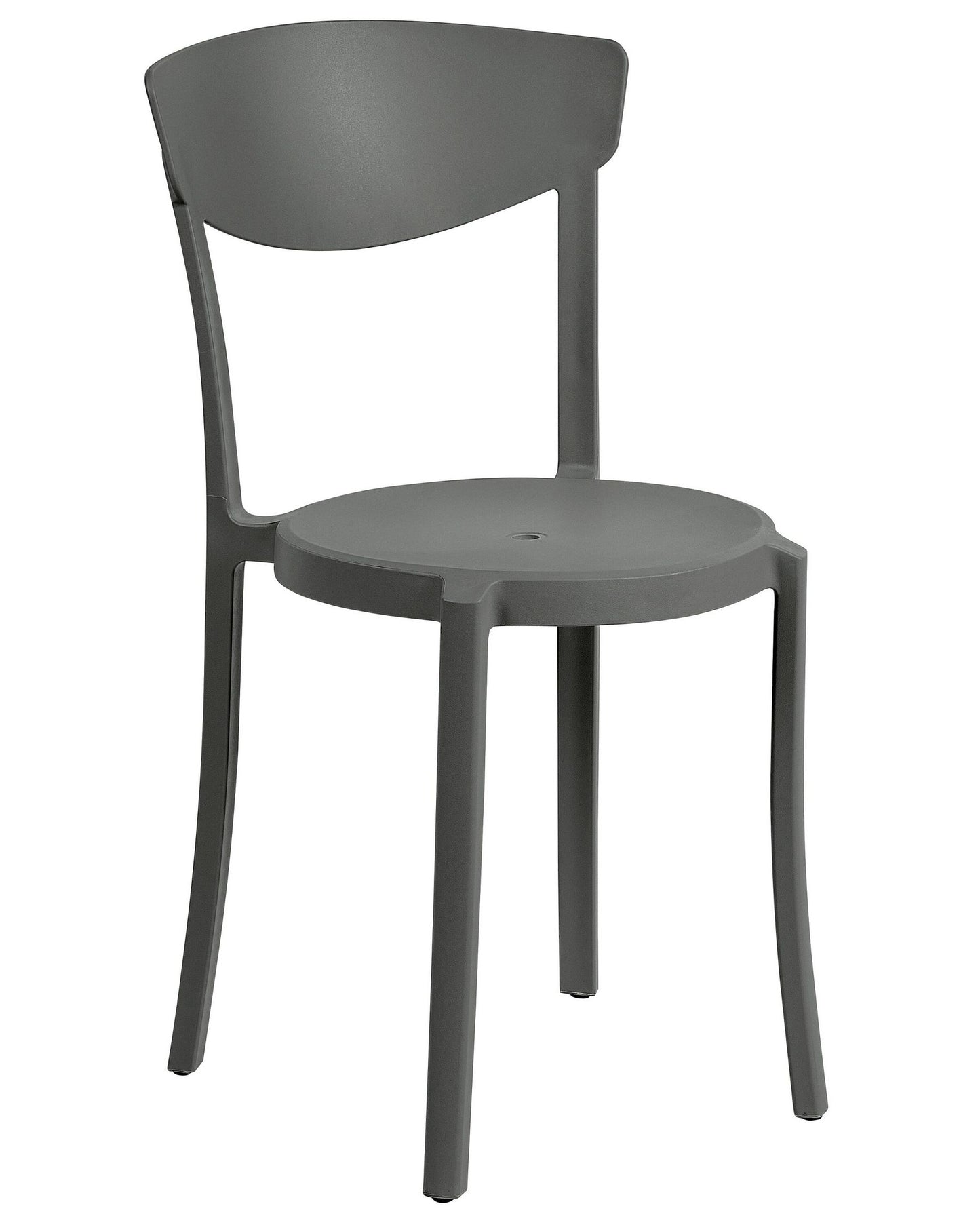 Set of 8 Dining Chairs VIESTE Dark Grey