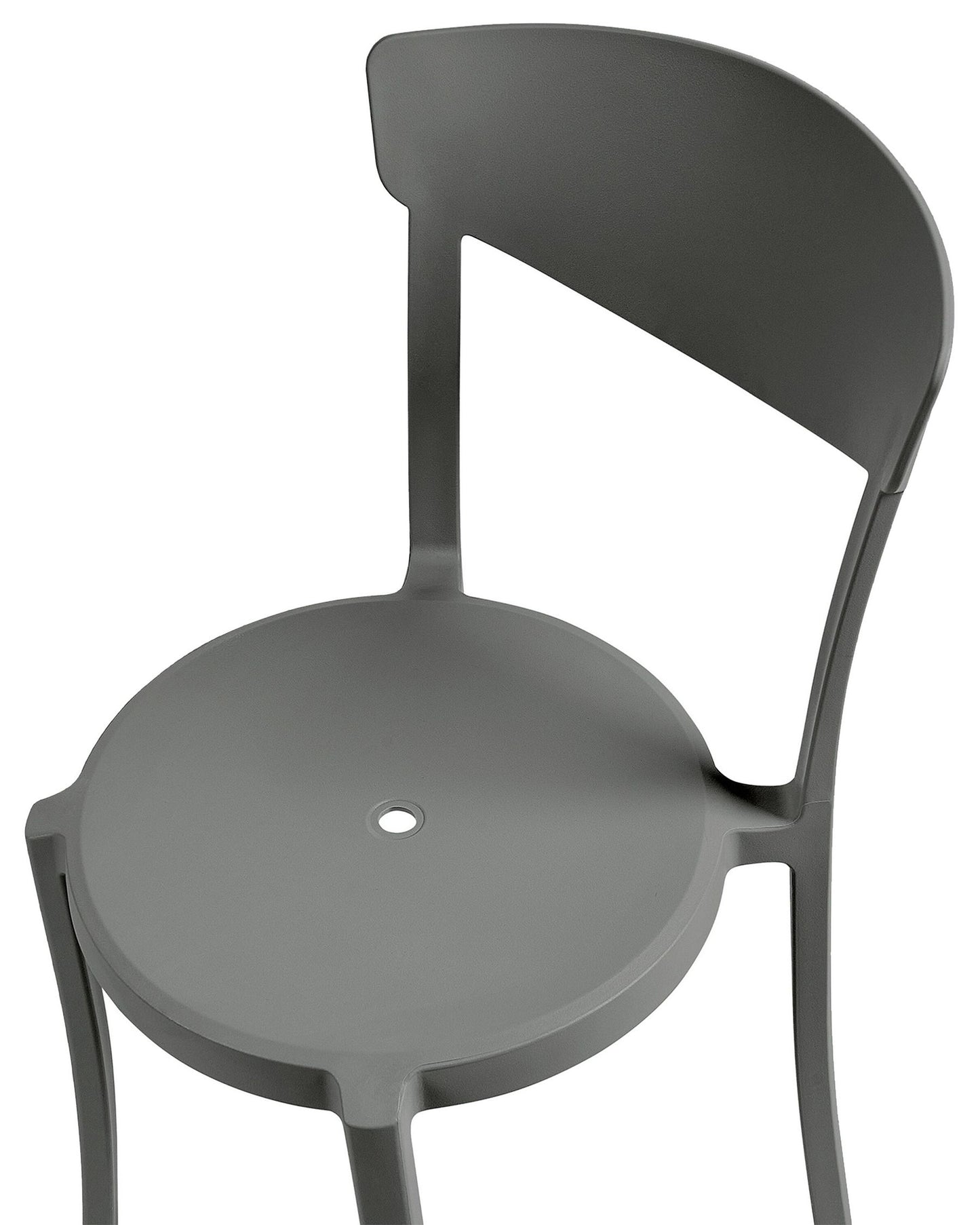 Set of 8 Dining Chairs VIESTE Dark Grey