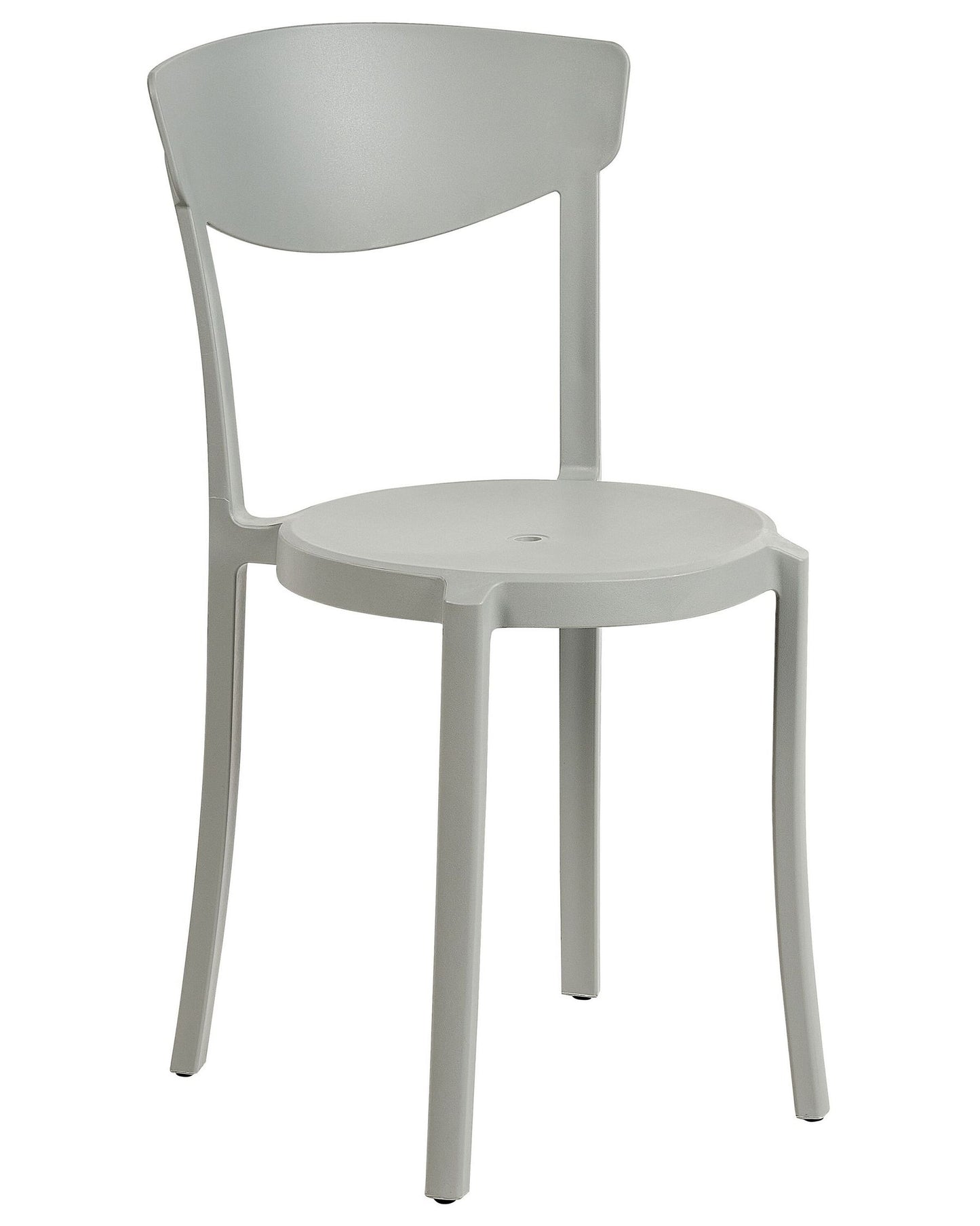 Set of 4 Garden Chairs VIESTE Light Grey
