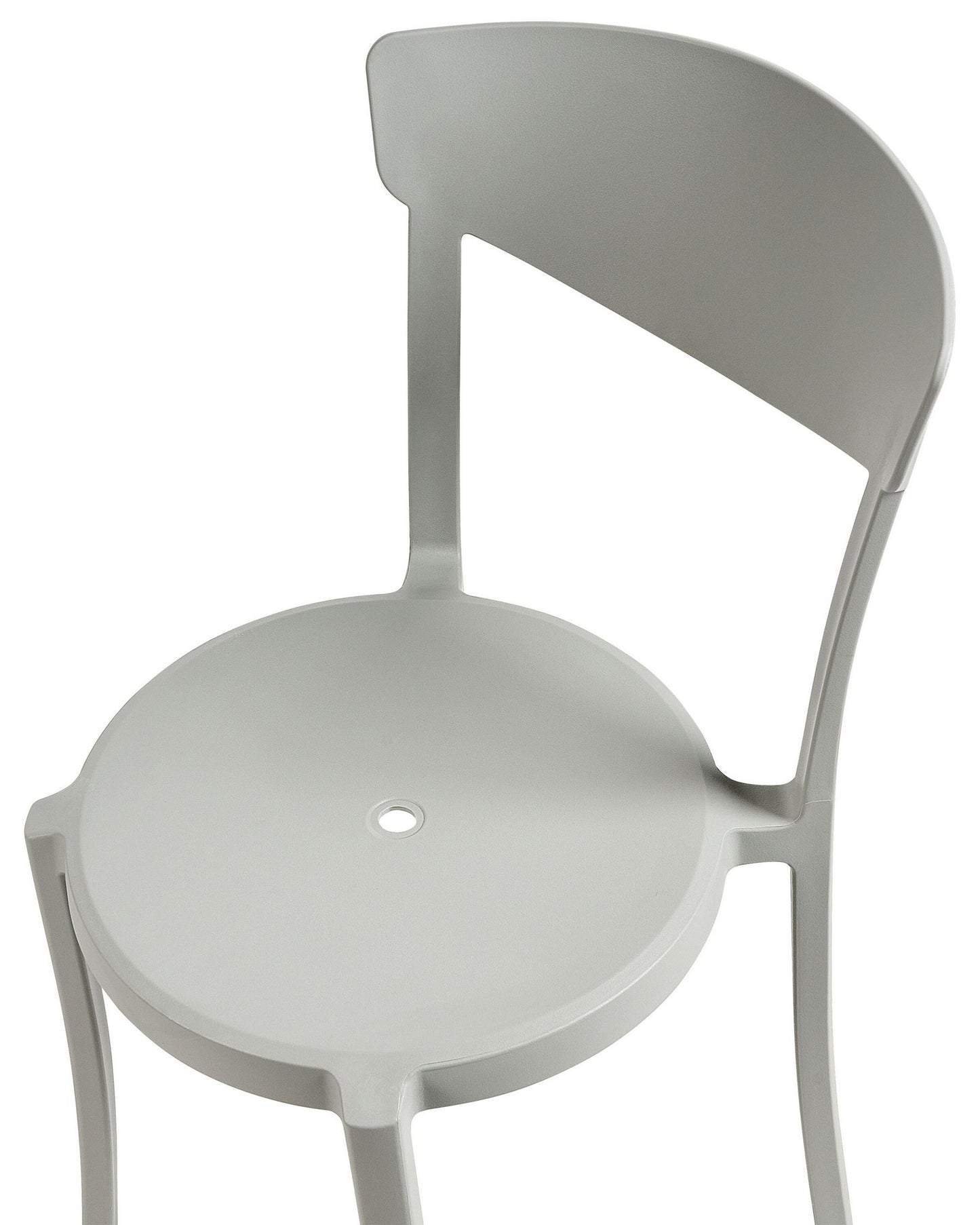Set of 8 Dining Chairs VIESTE Light Grey