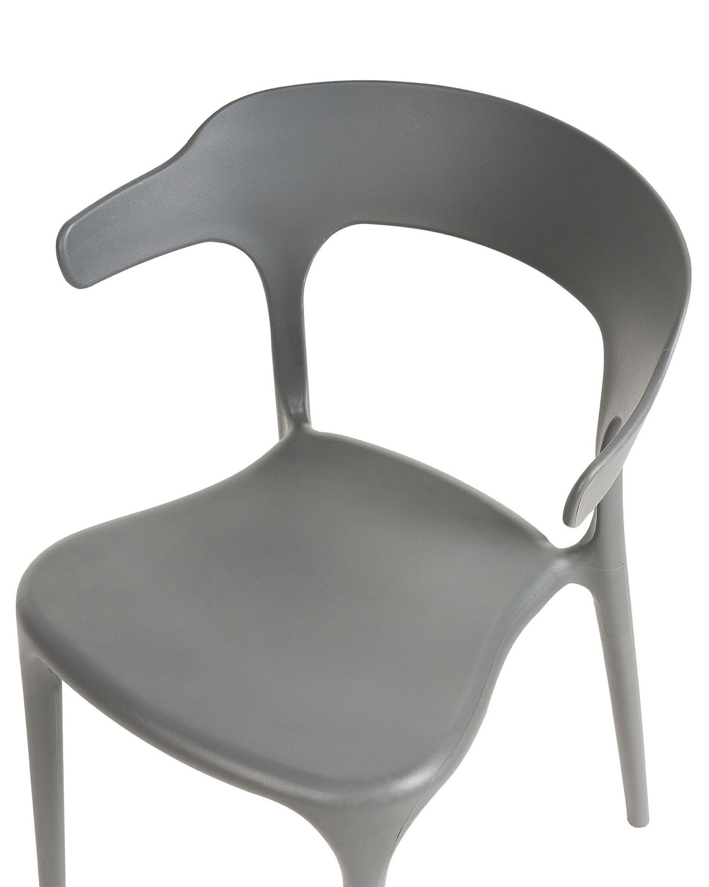 Set of 4 Garden Chairs GUBBIO Grey
