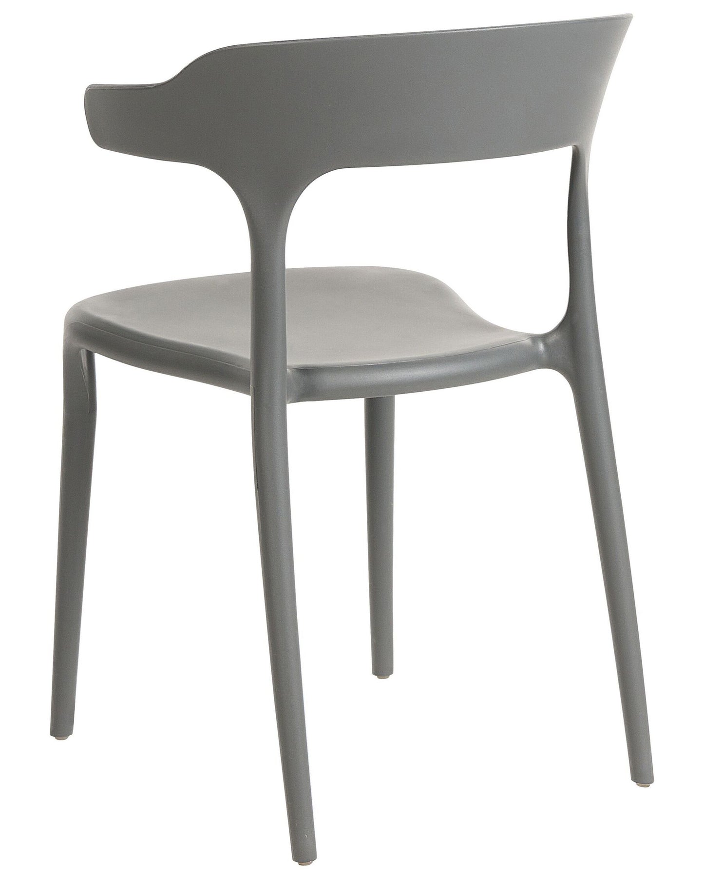 Set of 4 Garden Chairs GUBBIO Grey