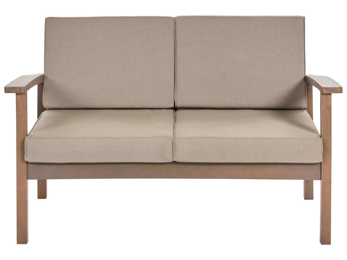 Garden Lounge Set with Table 4 Seater MANILA Acacia Wood Dark Brown