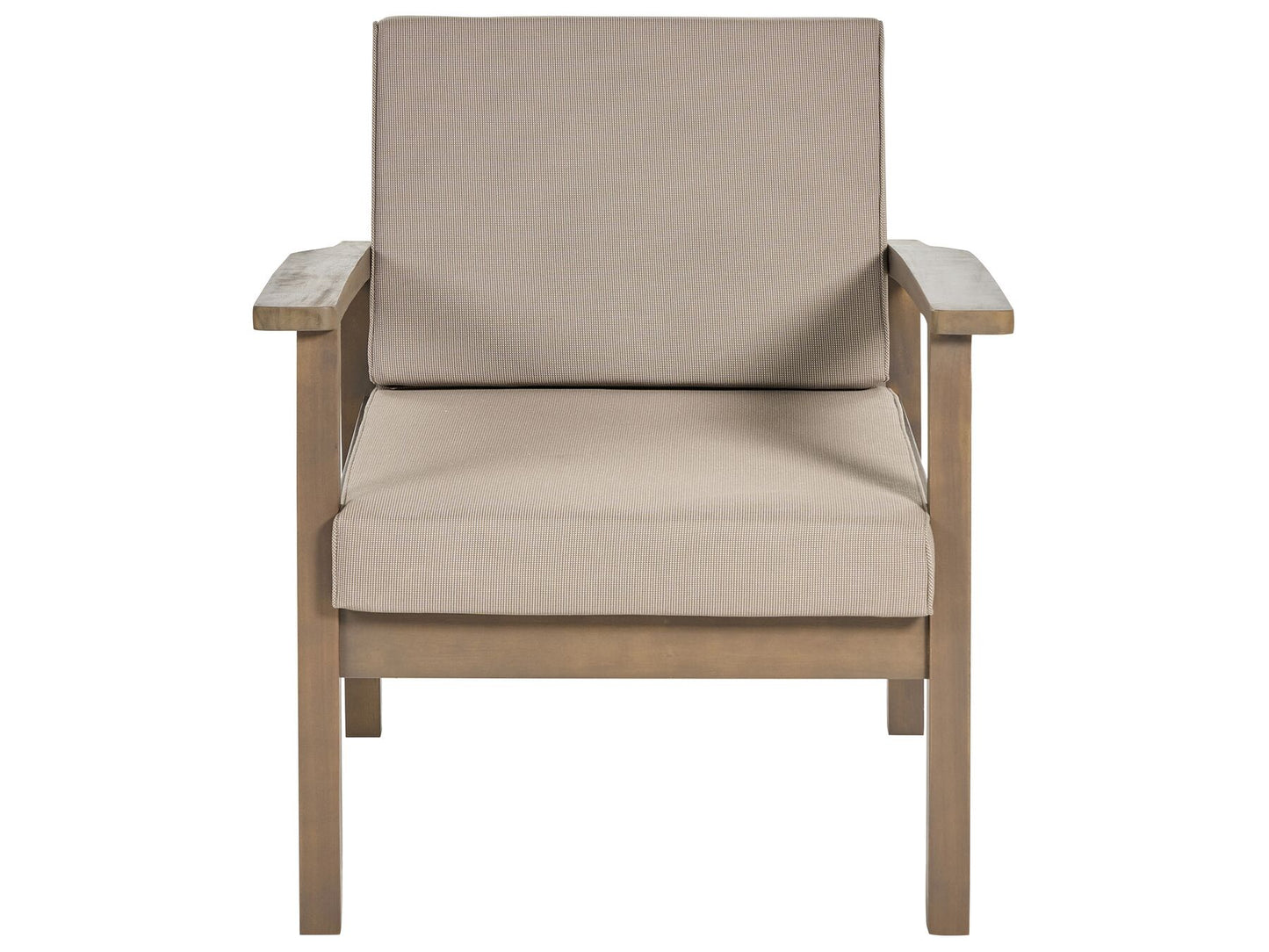 Garden Lounge Set with Table 4 Seater MANILA Acacia Wood Dark Brown