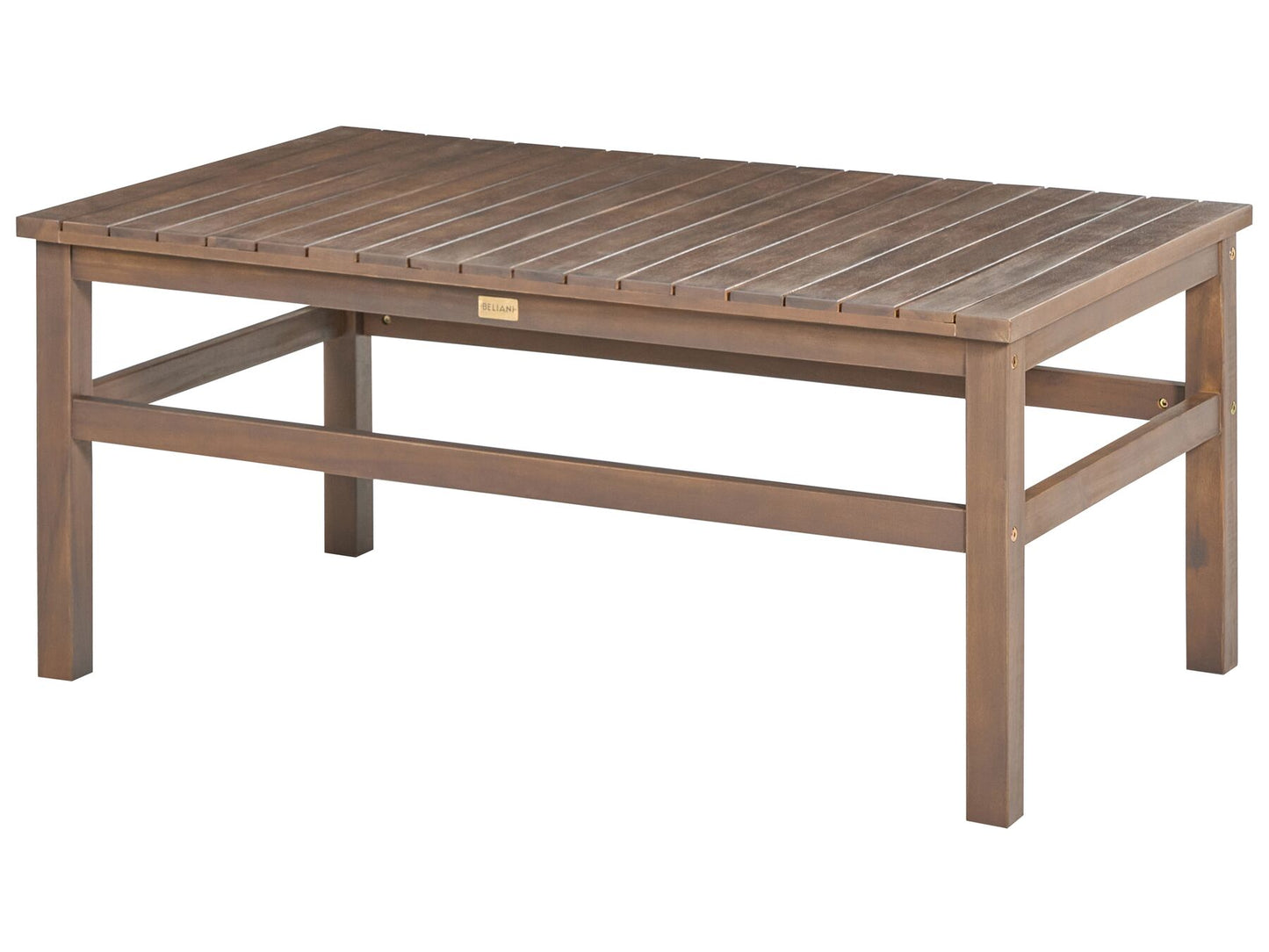 Garden Lounge Set with Table 4 Seater MANILA Acacia Wood Dark Brown