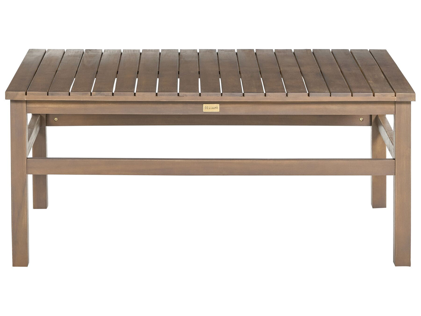Garden Lounge Set with Table 4 Seater MANILA Acacia Wood Dark Brown