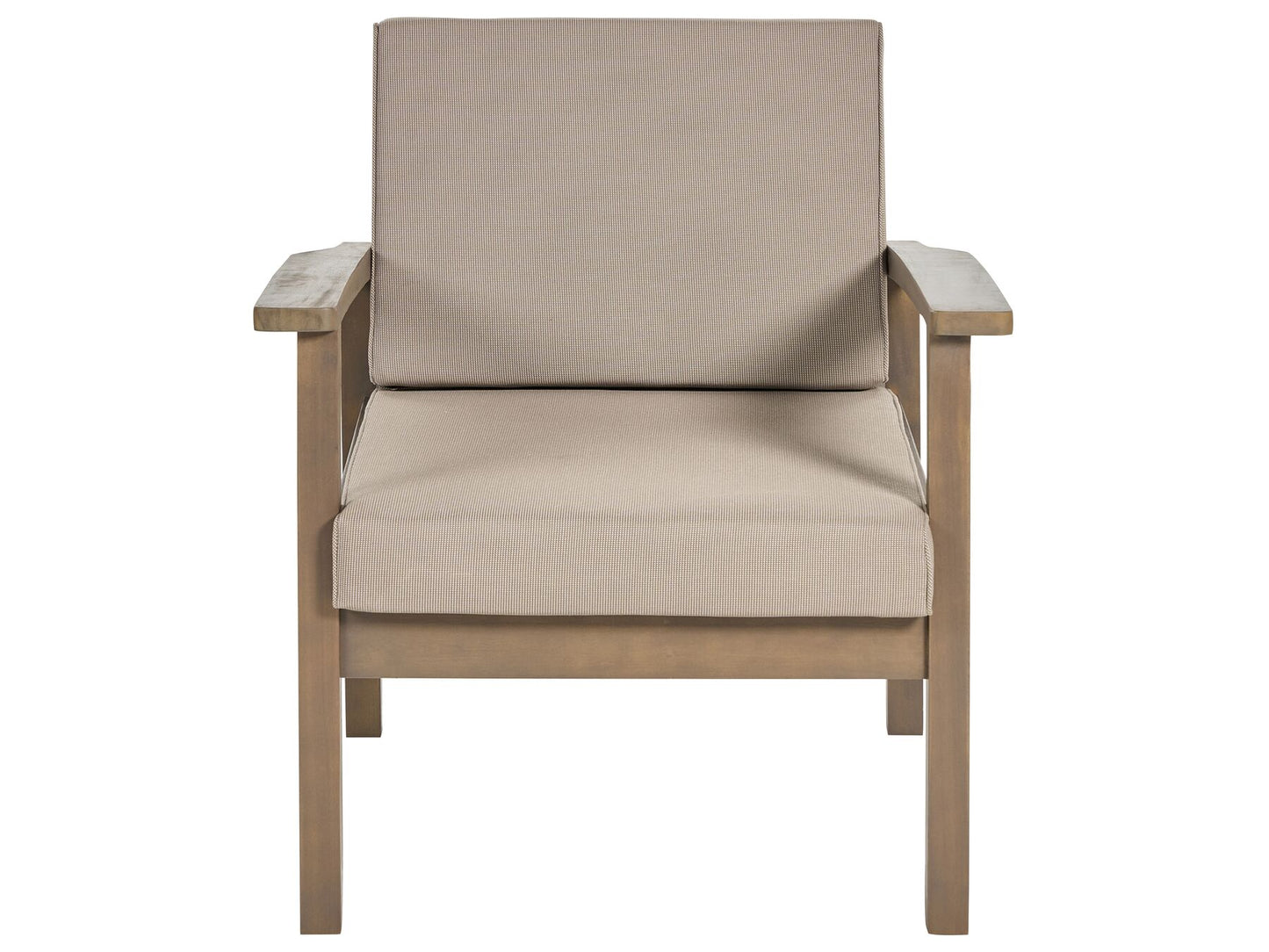 Garden Lounge Set with Table 4 Seater MANILA Certified Acacia Wood Dark Brown