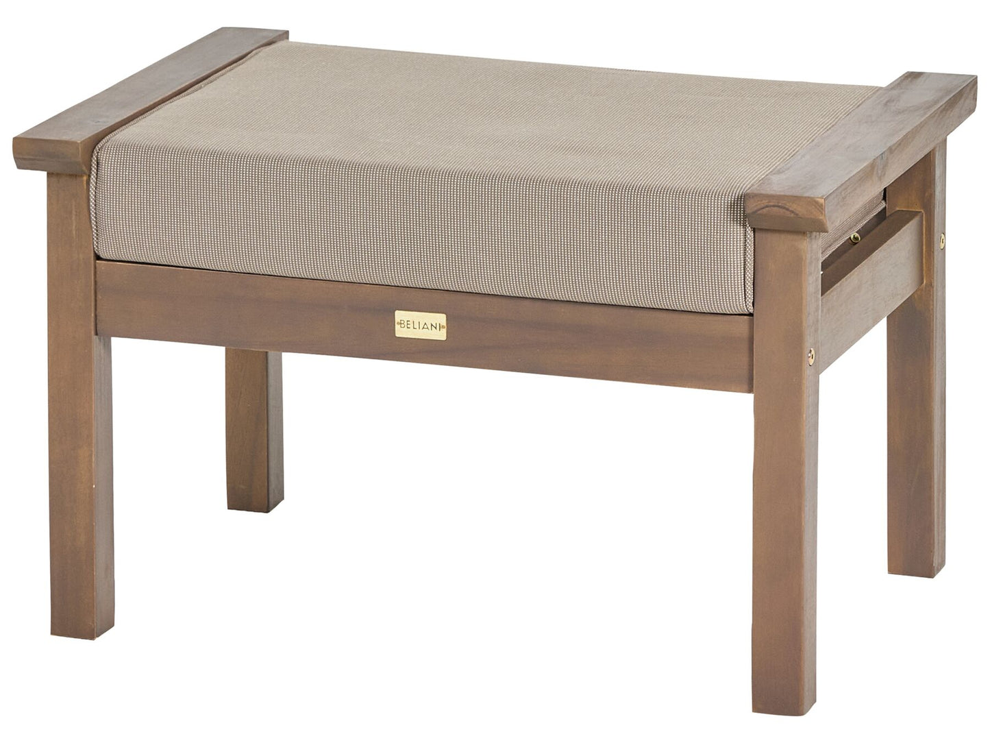 Garden Lounge Set with Table 4 Seater MANILA Certified Acacia Wood Dark Brown