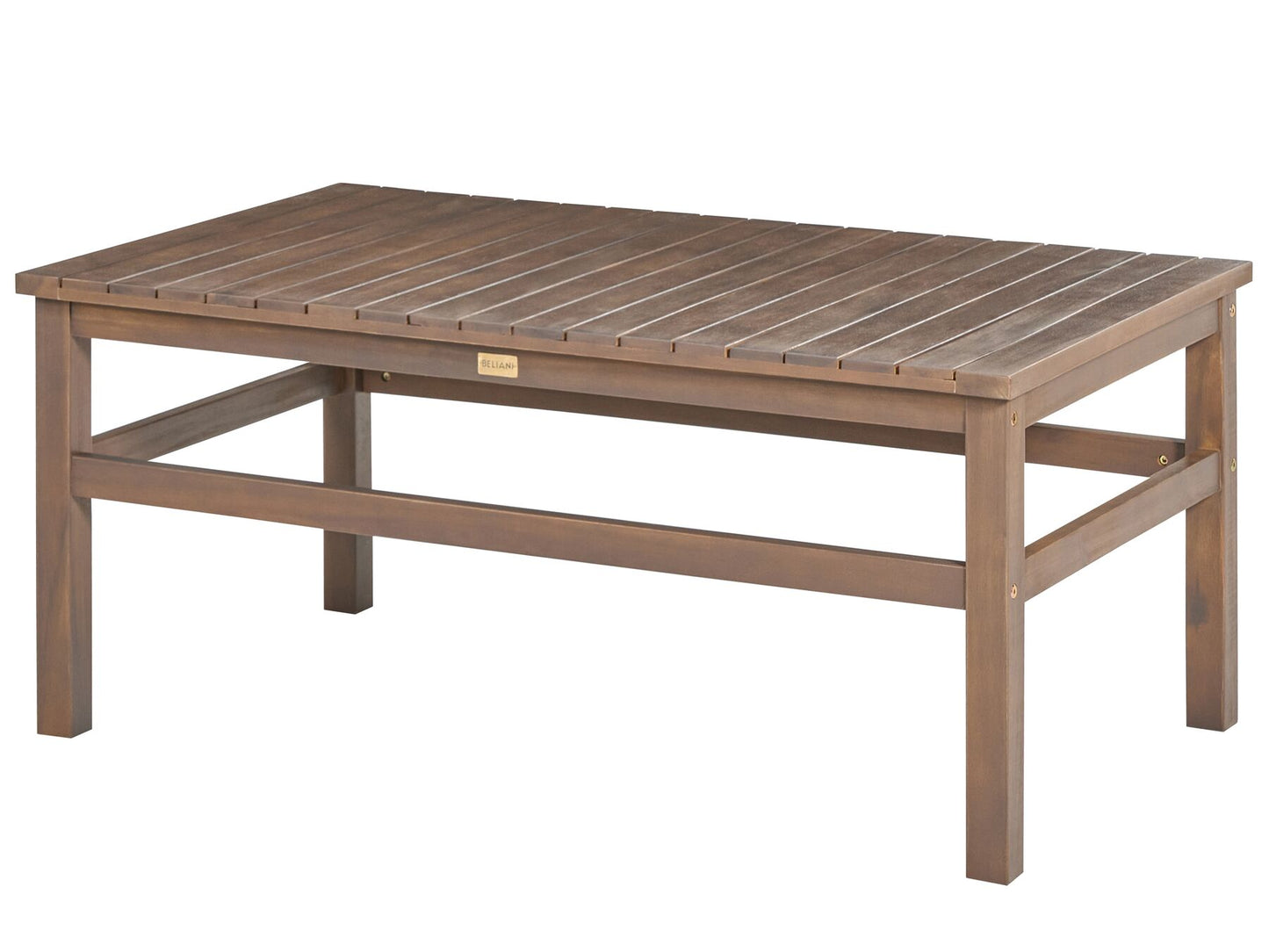 Garden Lounge Set with Table 4 Seater MANILA Certified Acacia Wood Dark Brown