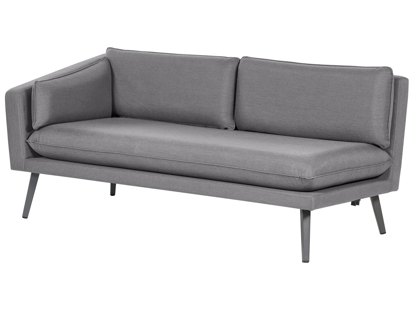 5 Seater Modular Garden Corner Sofa Grey LORETELLO