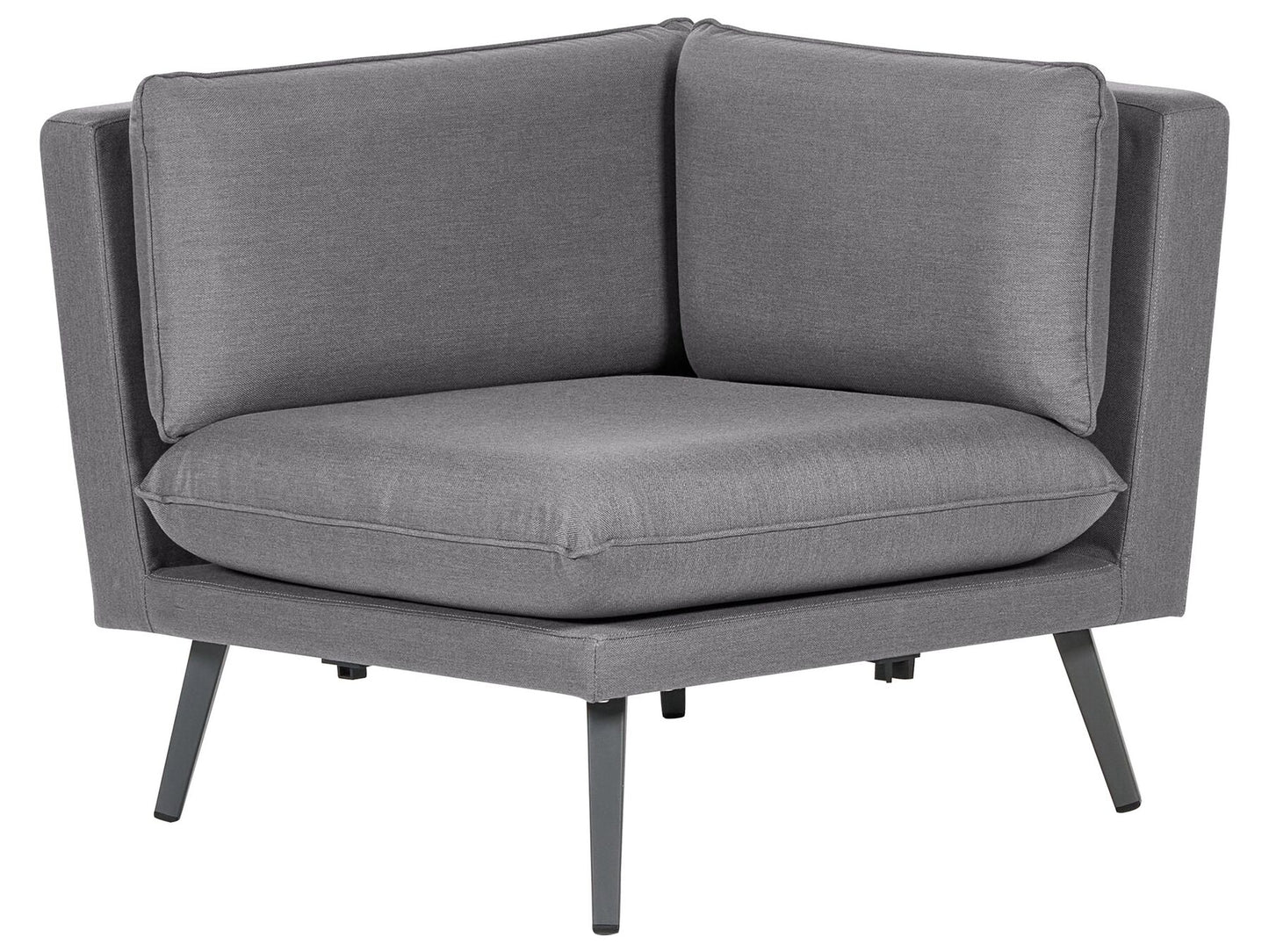 5 Seater Modular Garden Corner Sofa Grey LORETELLO