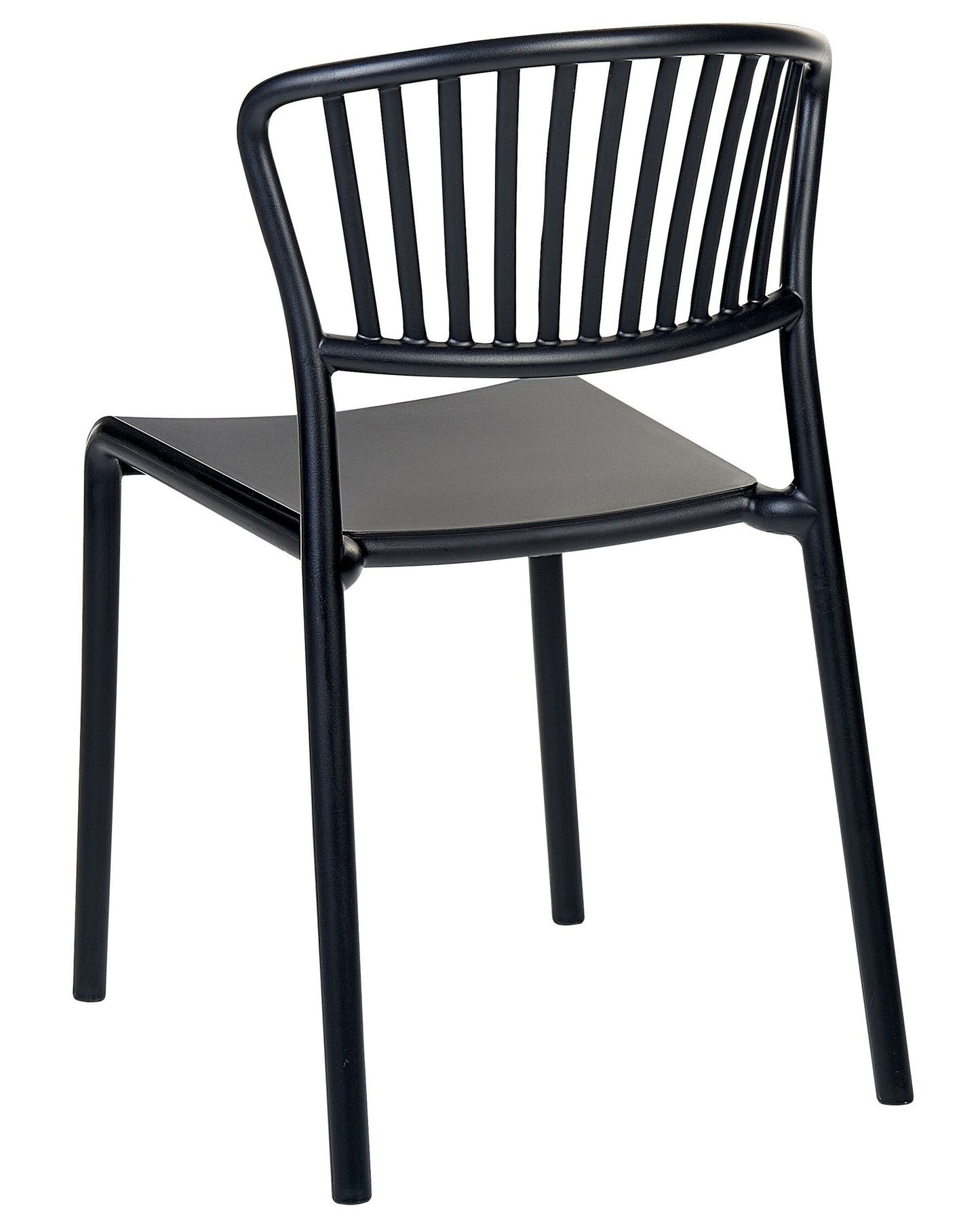 Set of 4 Garden Chairs GELA Black