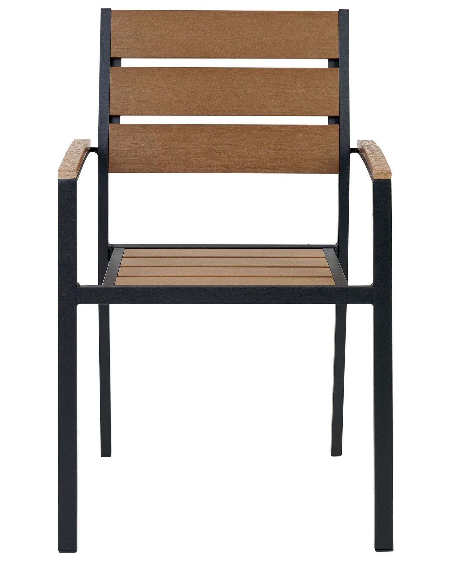 Set of 6 Garden Chairs VERNIO Brown/ Black