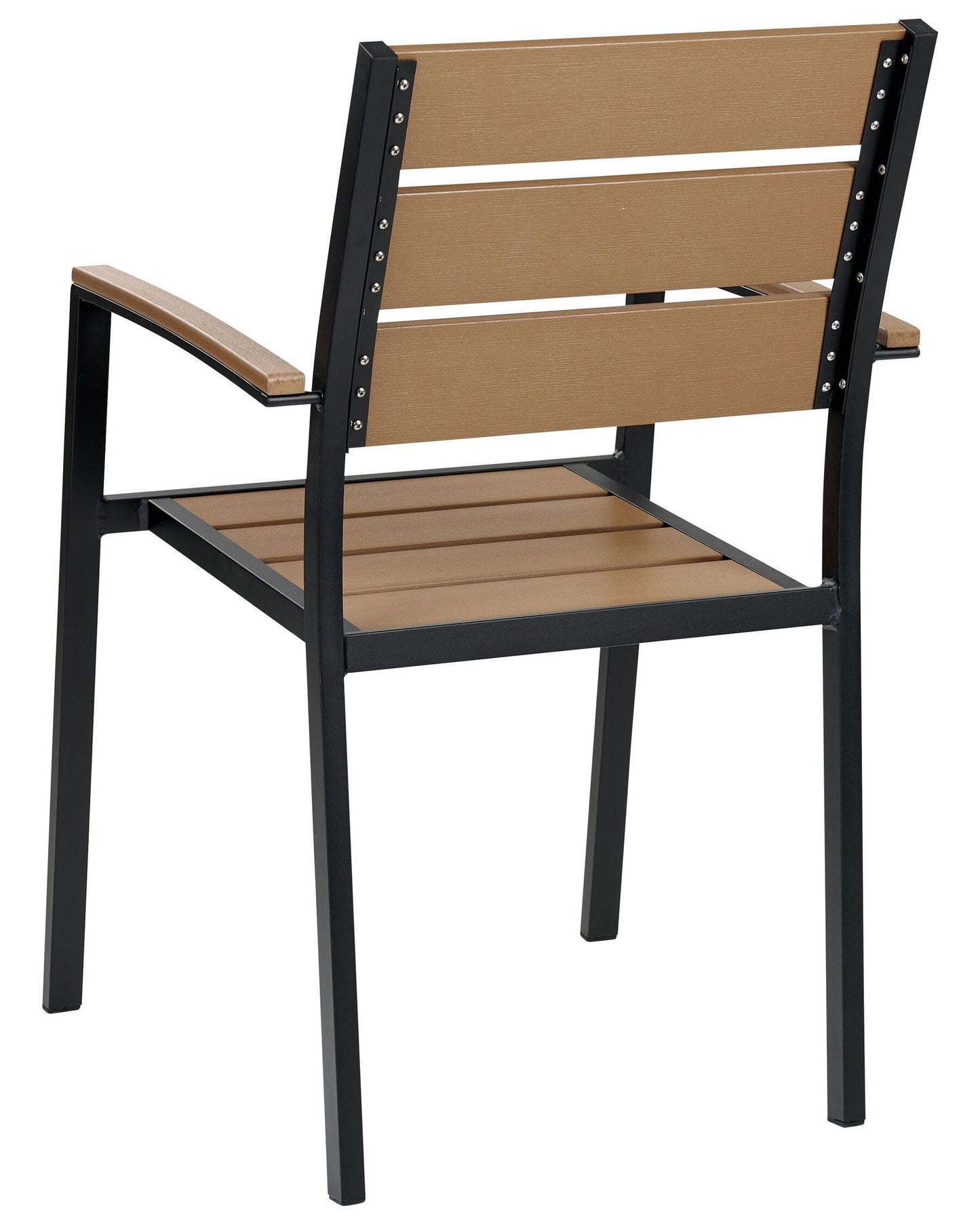 Set of 6 Garden Chairs VERNIO Brown/ Black