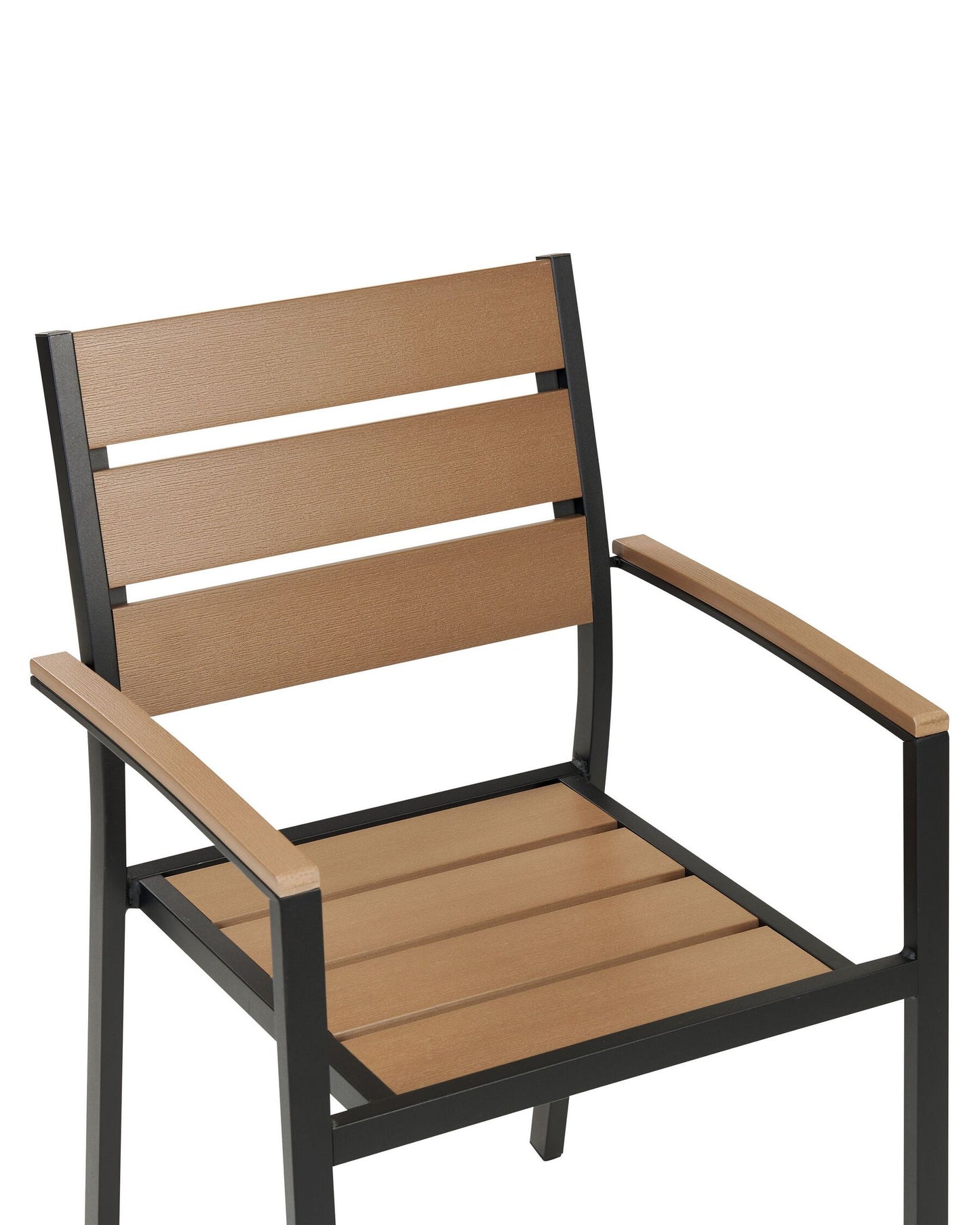 Set of 6 Garden Chairs VERNIO Brown/ Black