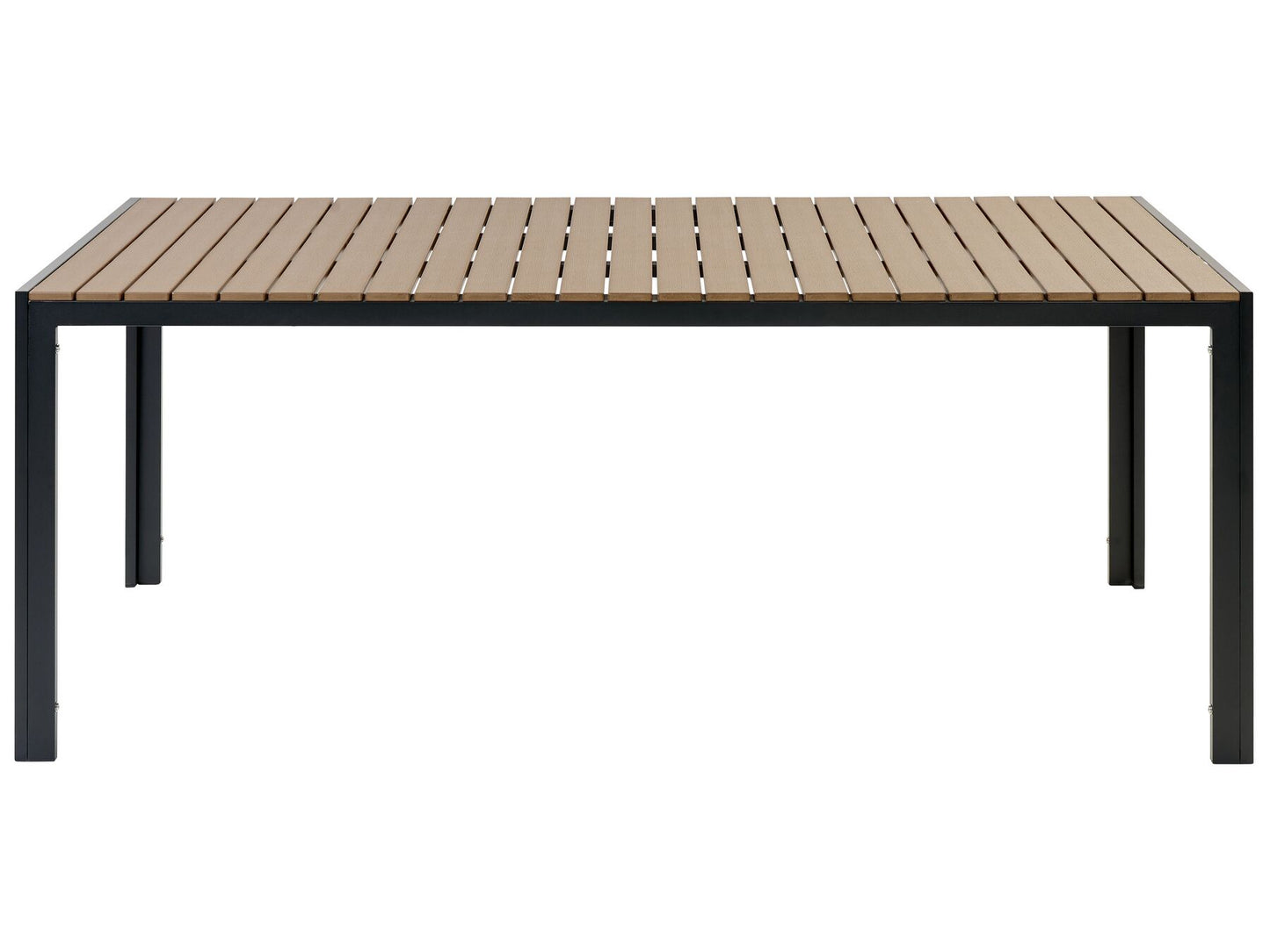 Garden Dining Set with Benches 6 Seater NARDO Brown/ Black