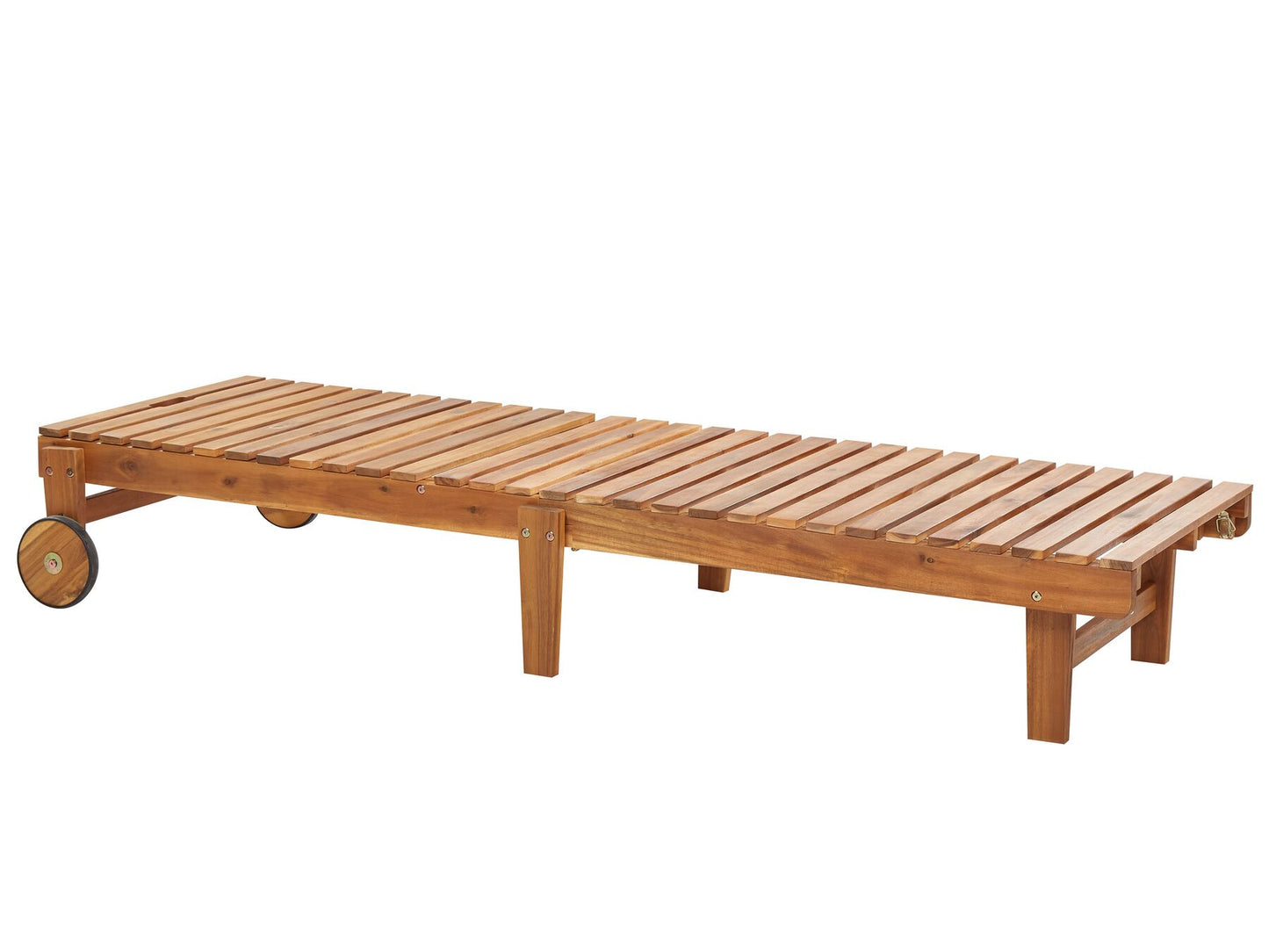 Sun Lounger PIETRALUNGA Reclining Acacia Wood Brown