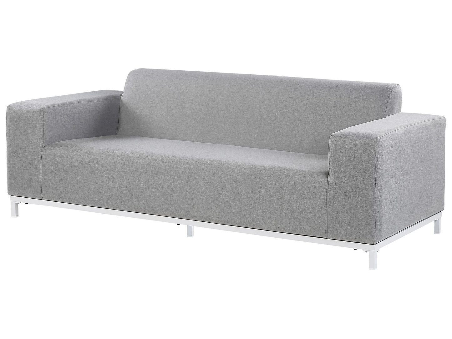 Garden Sofa Light Grey with White ROVIGO
