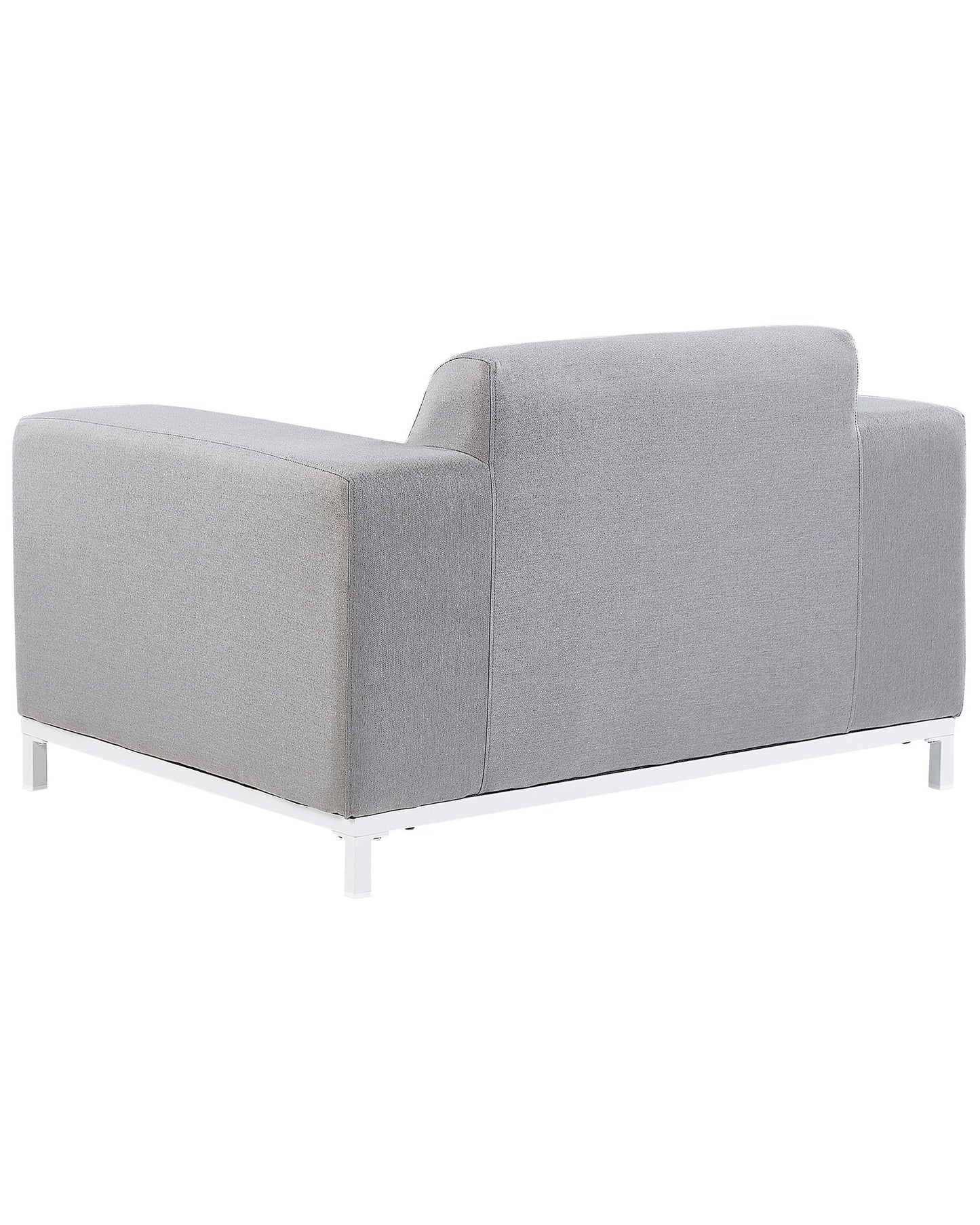 Set of 2 Garden Armchairs ROVIGO Fabric Light Grey