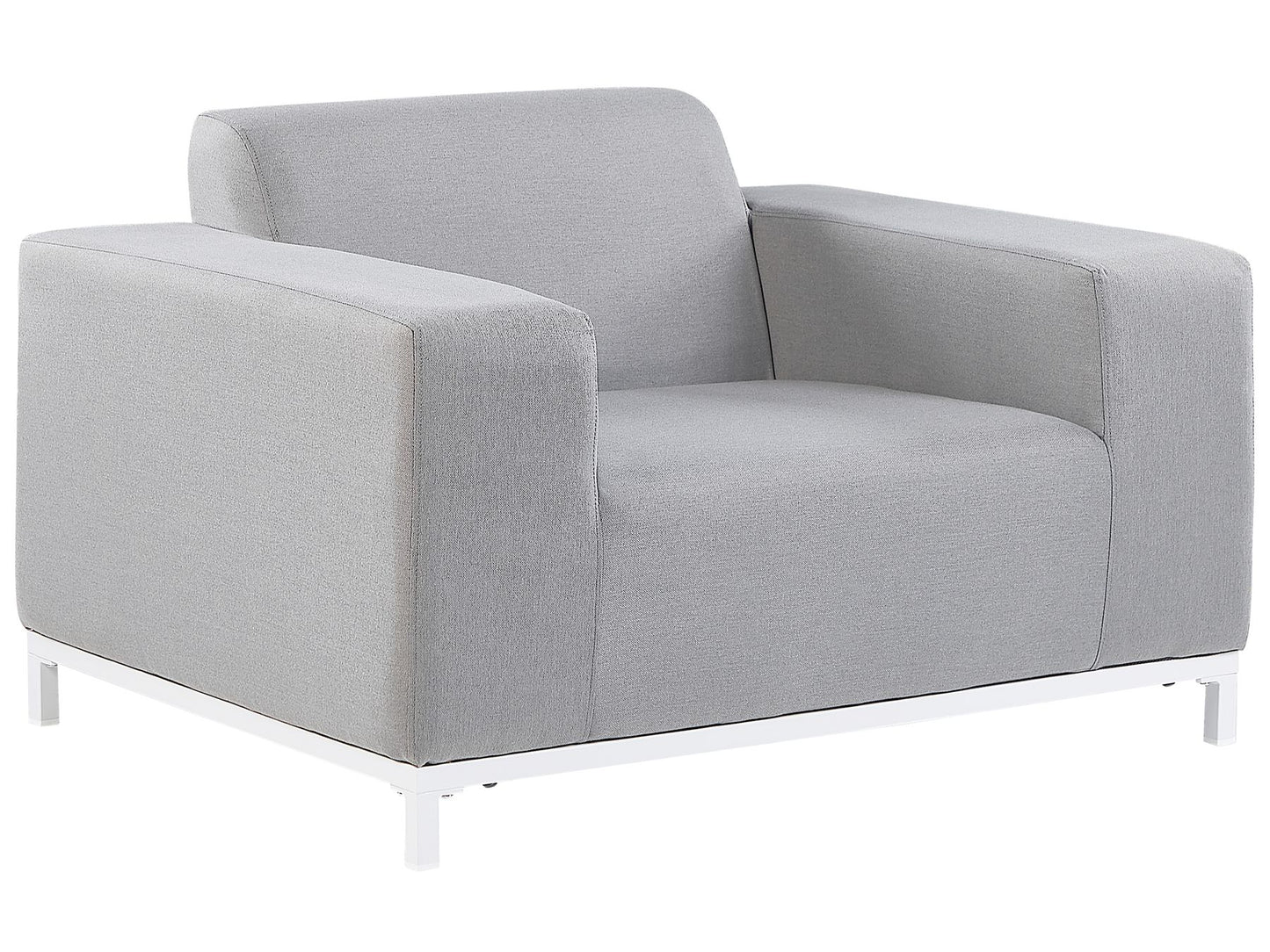 Garden Lounge Set with Table 5 Seater ROVIGO Light Grey