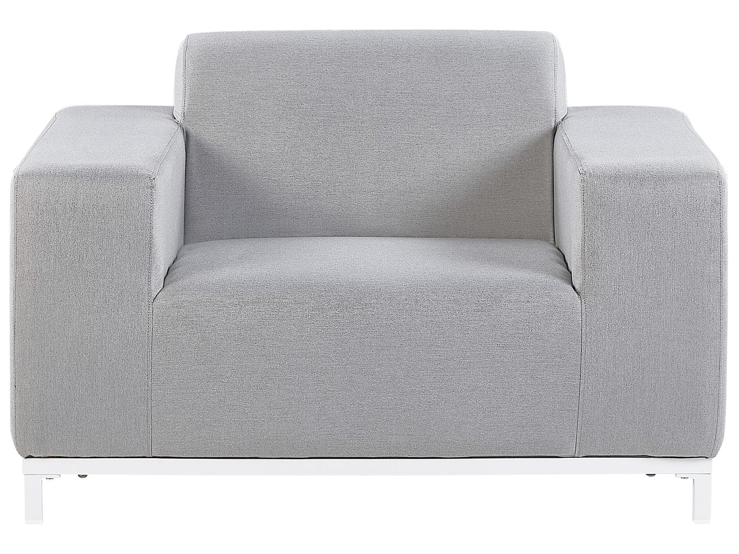 Garden Lounge Set with Table 5 Seater ROVIGO Light Grey