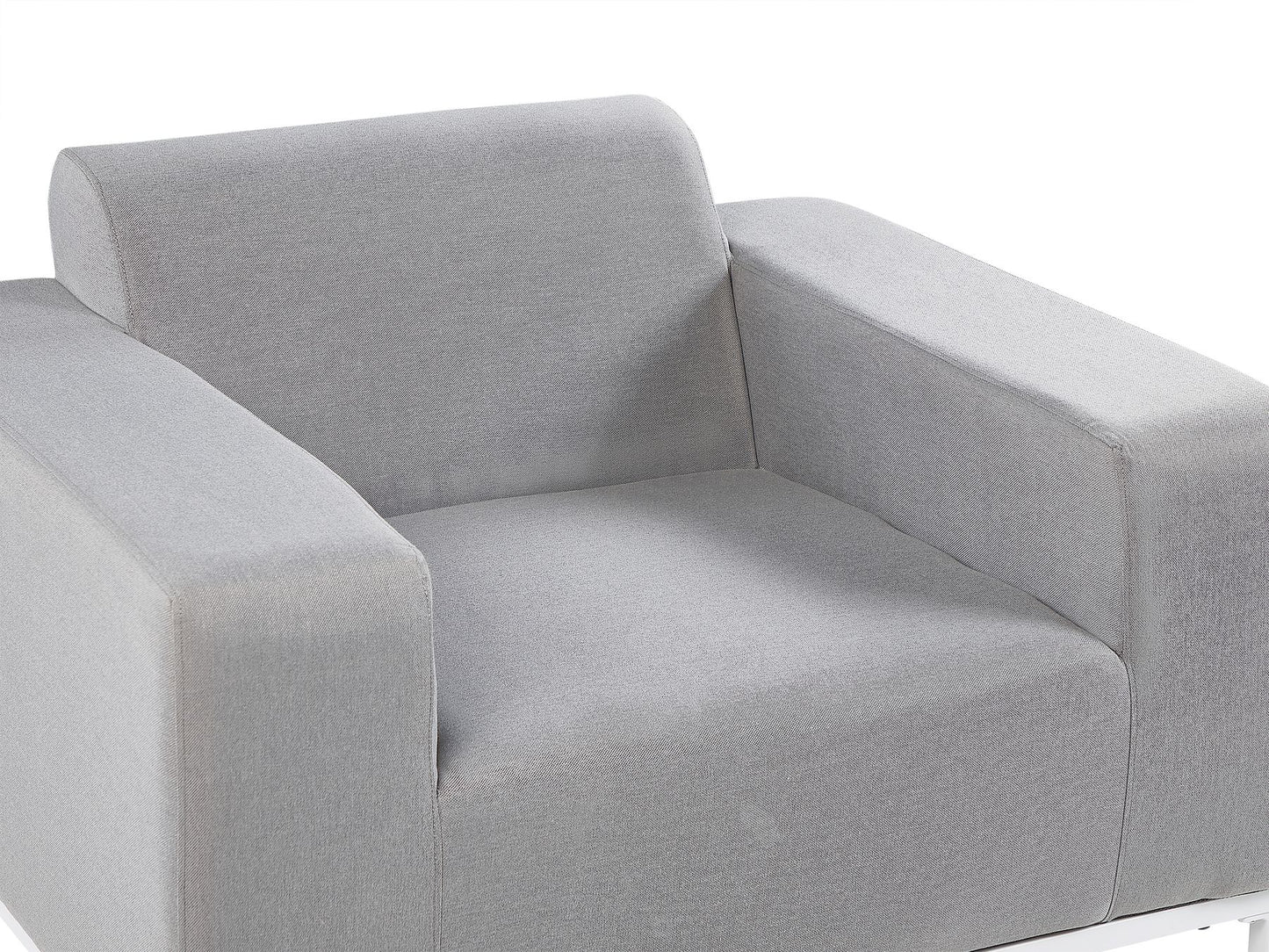 Garden Lounge Set with Table 5 Seater ROVIGO Light Grey