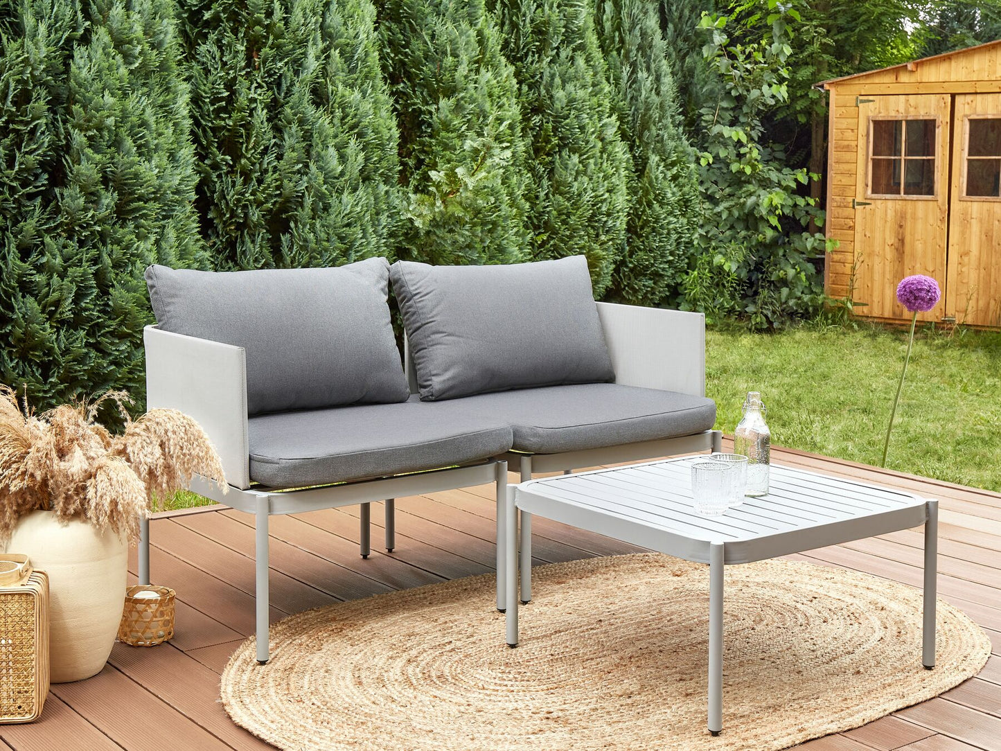 garden sofa 2 seater susua rattan natural