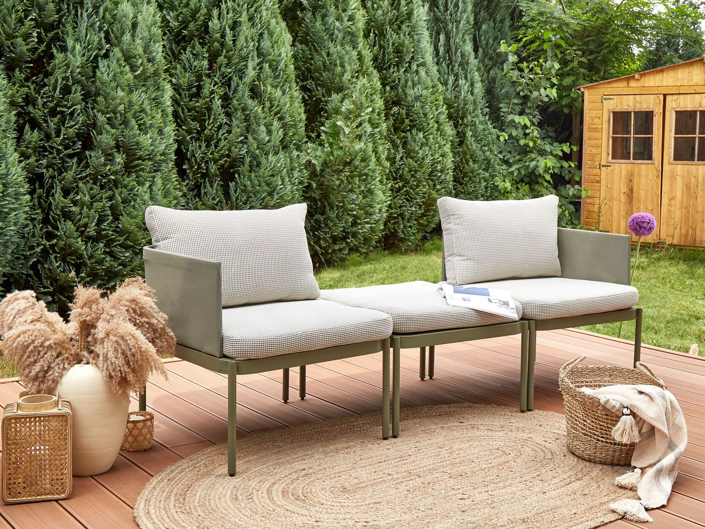 garden sofa 2 seater susua rattan natural
