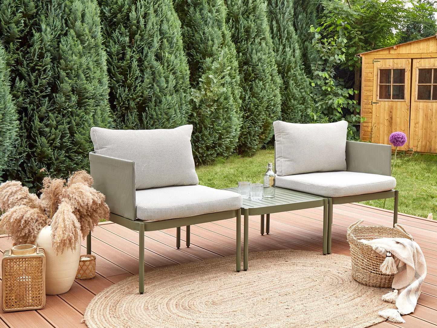 garden sofa 2 seater susua rattan natural