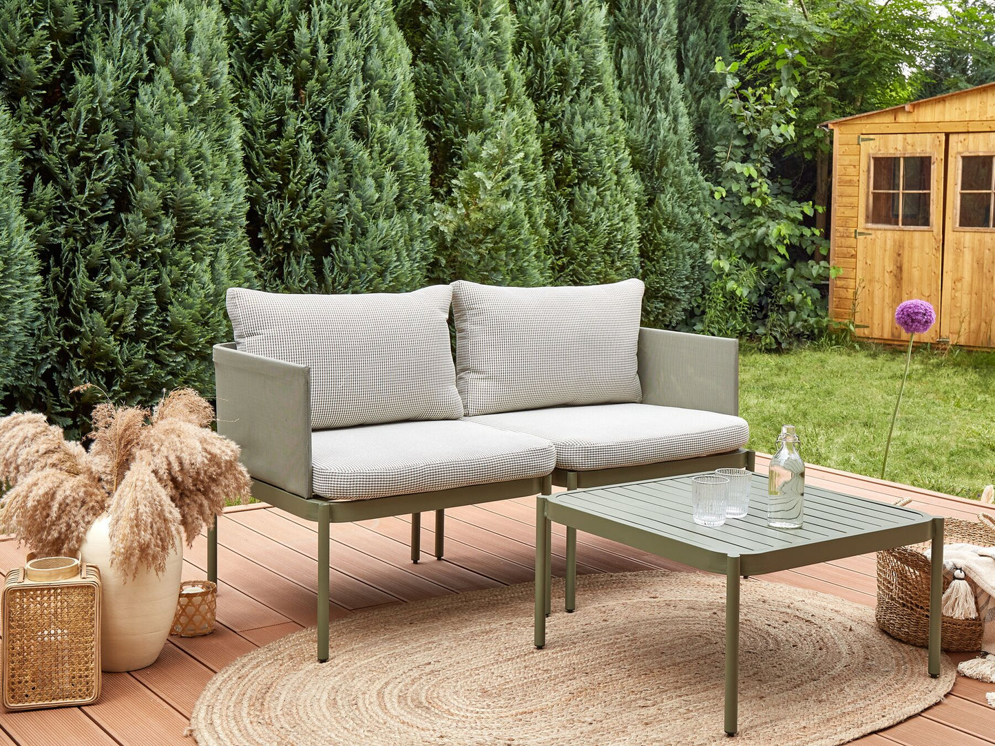 garden sofa 2 seater susua rattan natural