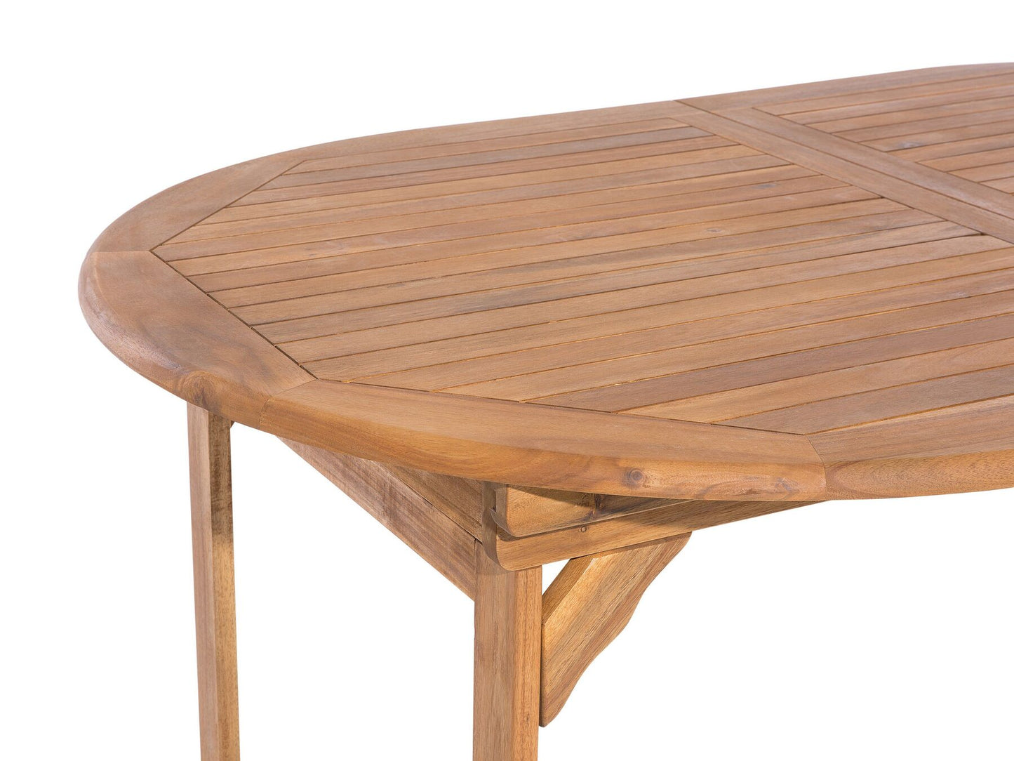 Garden Dining Set 6 Seater MAUI with Parasol (12 Options) Acacia Wood Light Brown