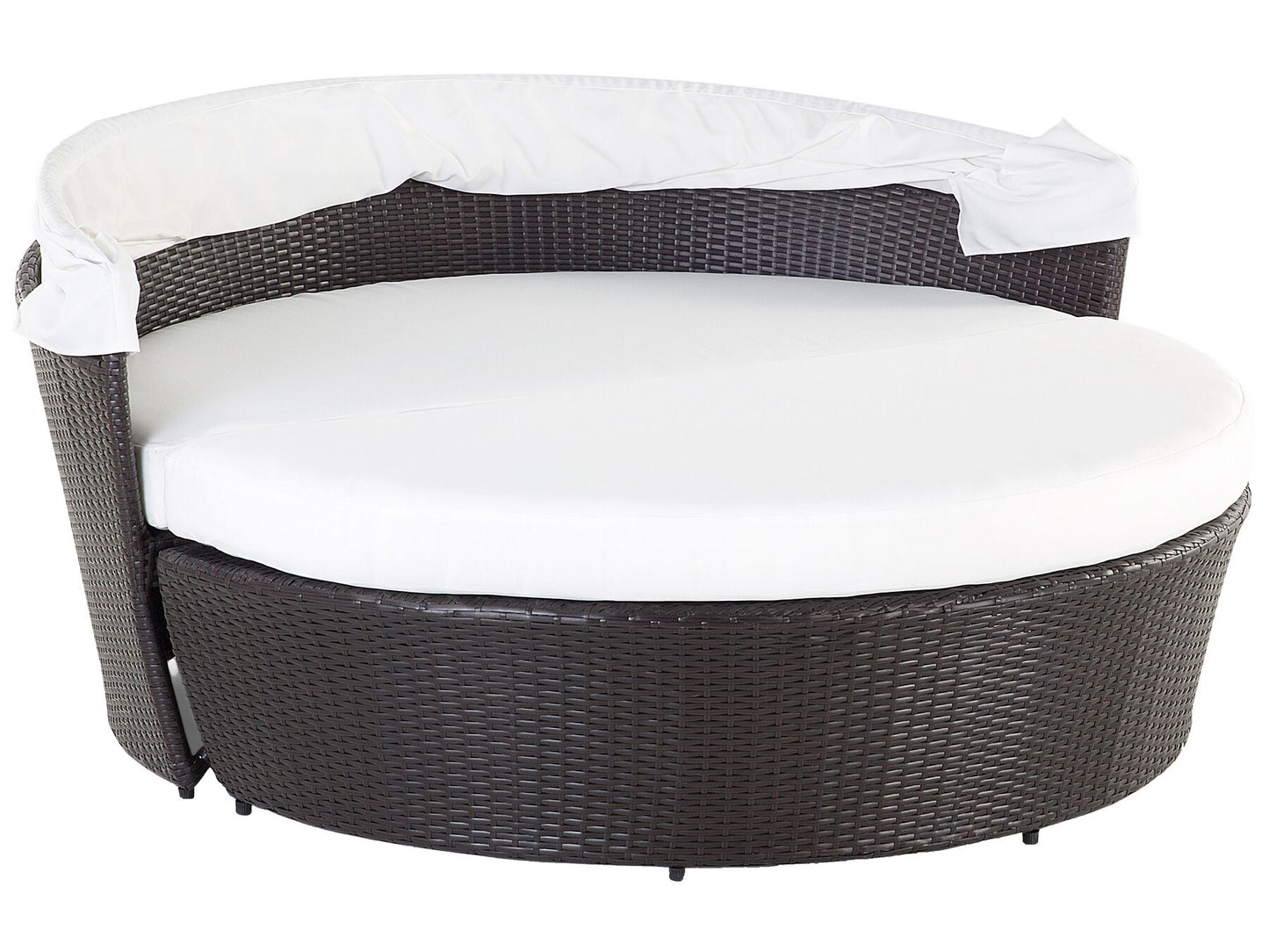 Garden Daybed Rattan Dark Brown
