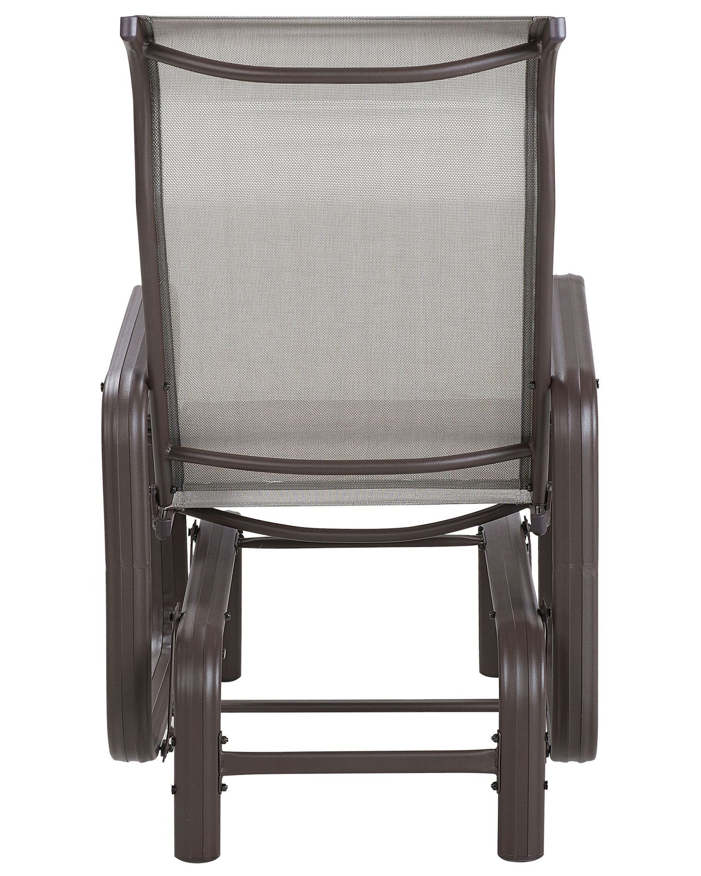 Garden Chair BORGIO Metal Brown/ Grey