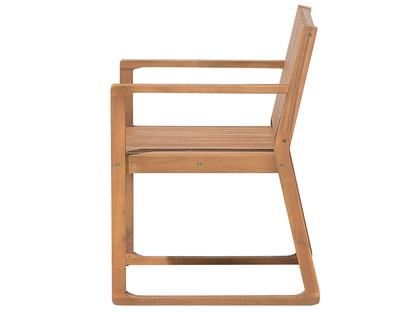 Garden Dining Set with Trolley 6 Seater SASSARI Acacia Wood Brown