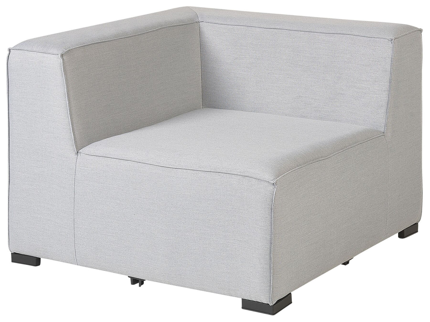 Garden Sofa with Ottoman 4 Seater AREZZO Modular Light Grey