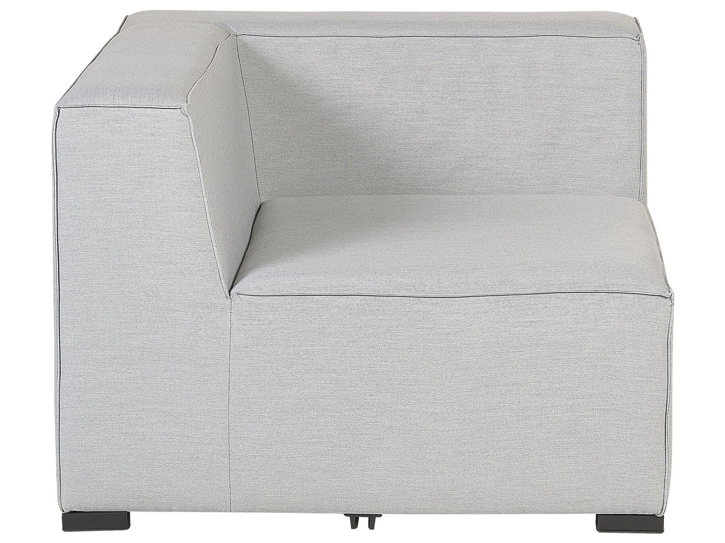 Garden Sofa with Ottoman 4 Seater AREZZO Modular Light Grey