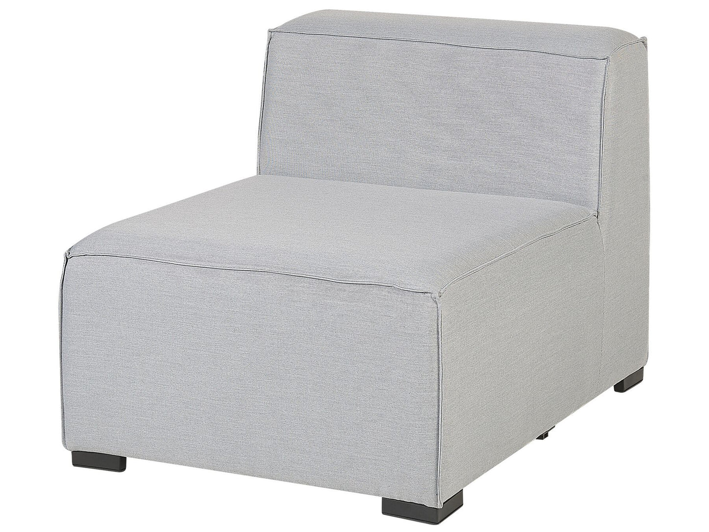 Garden Sofa with Ottoman 4 Seater AREZZO Modular Light Grey