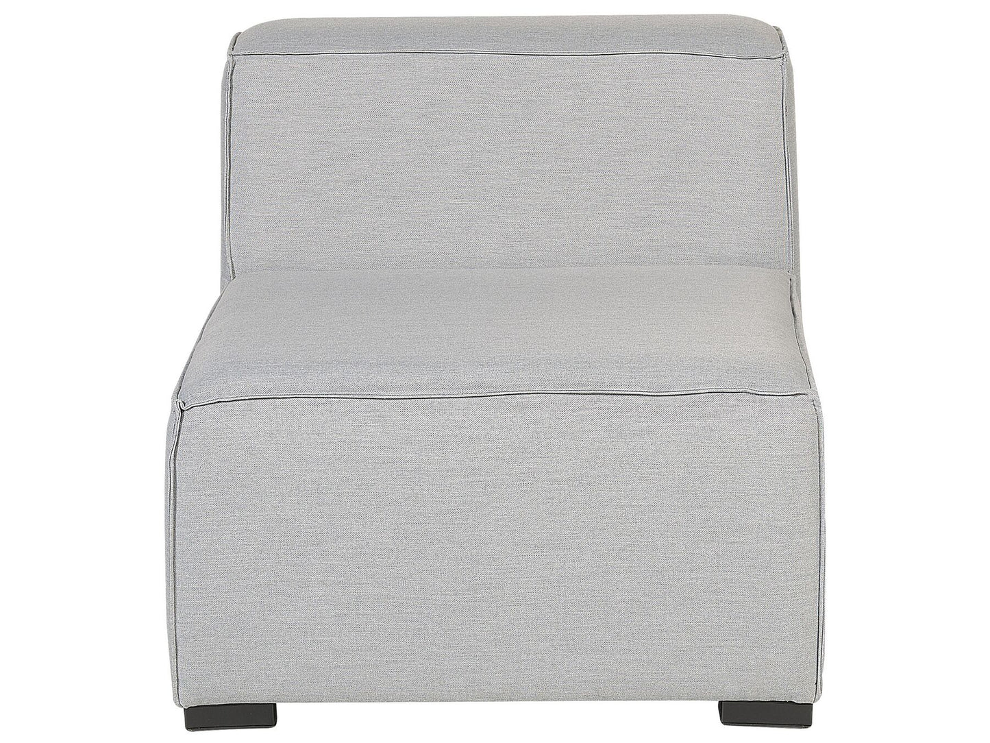 Garden Sofa with Ottoman 4 Seater AREZZO Modular Light Grey
