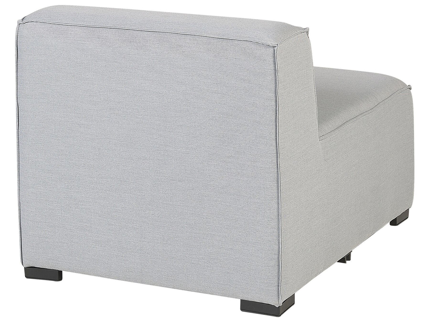 Garden Sofa with Ottoman 4 Seater AREZZO Modular Light Grey