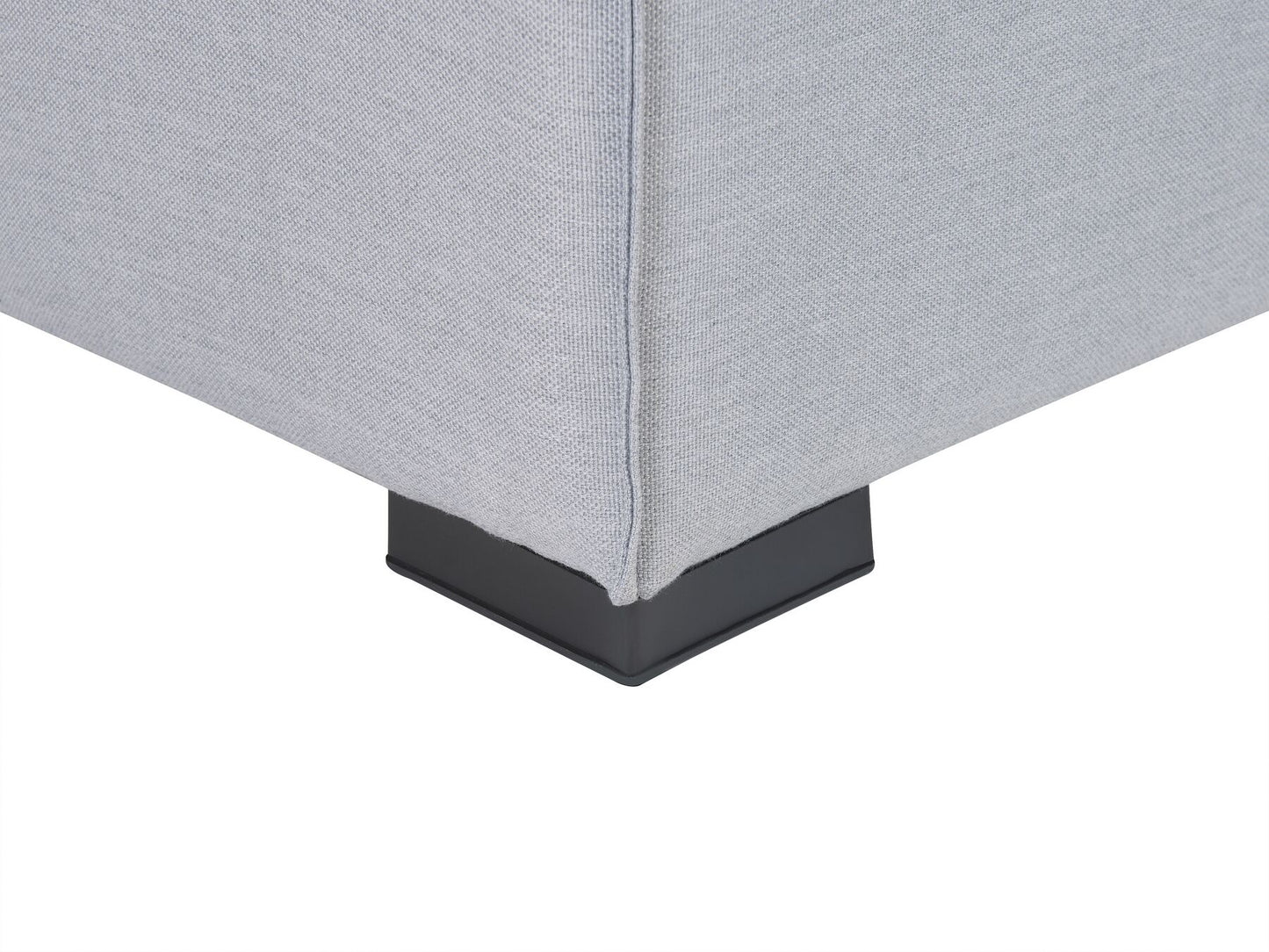 Garden Sofa with Ottoman 4 Seater AREZZO Modular Light Grey