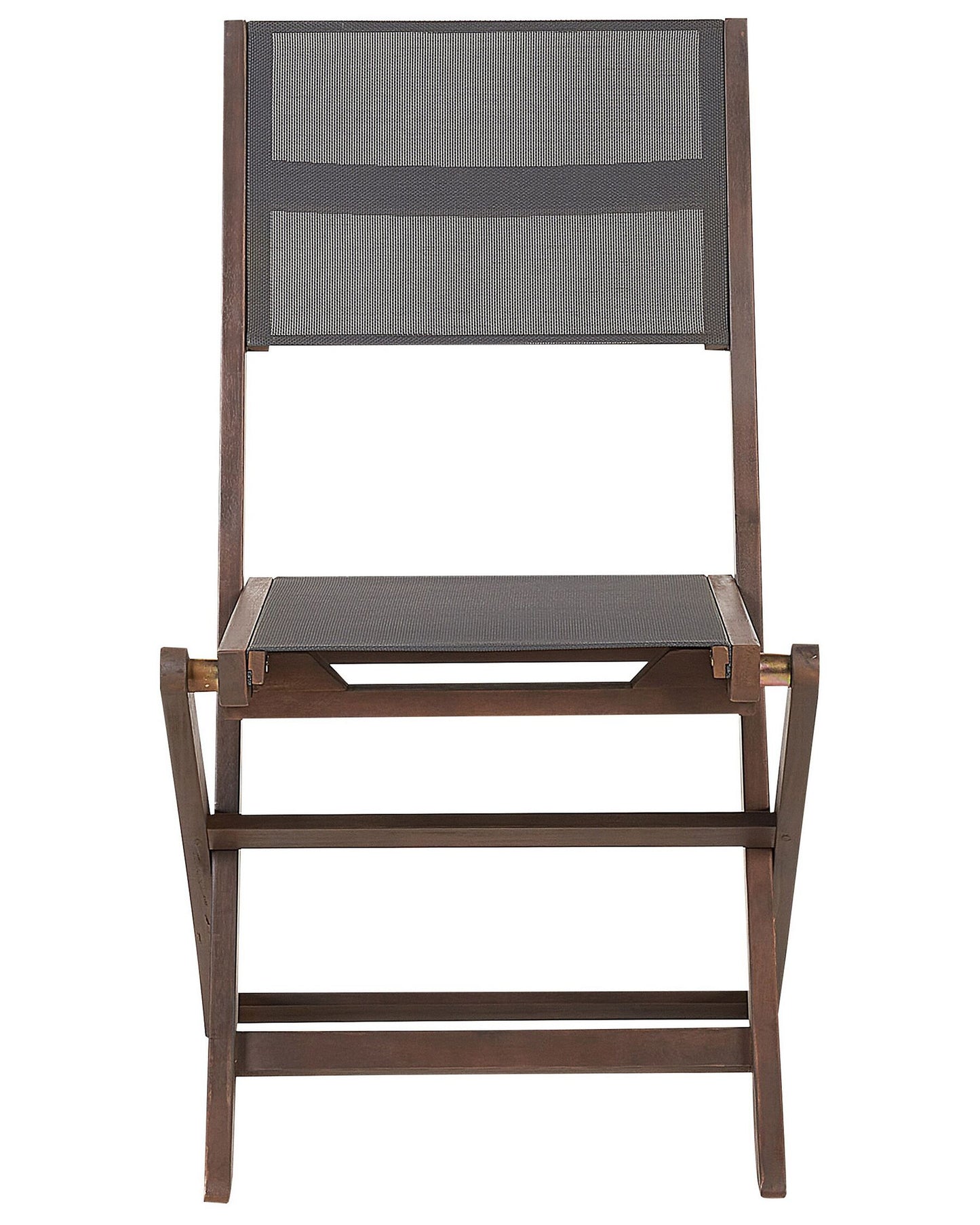 Set of 2 Garden Chairs CESANA Acacia Wood Dark Brown