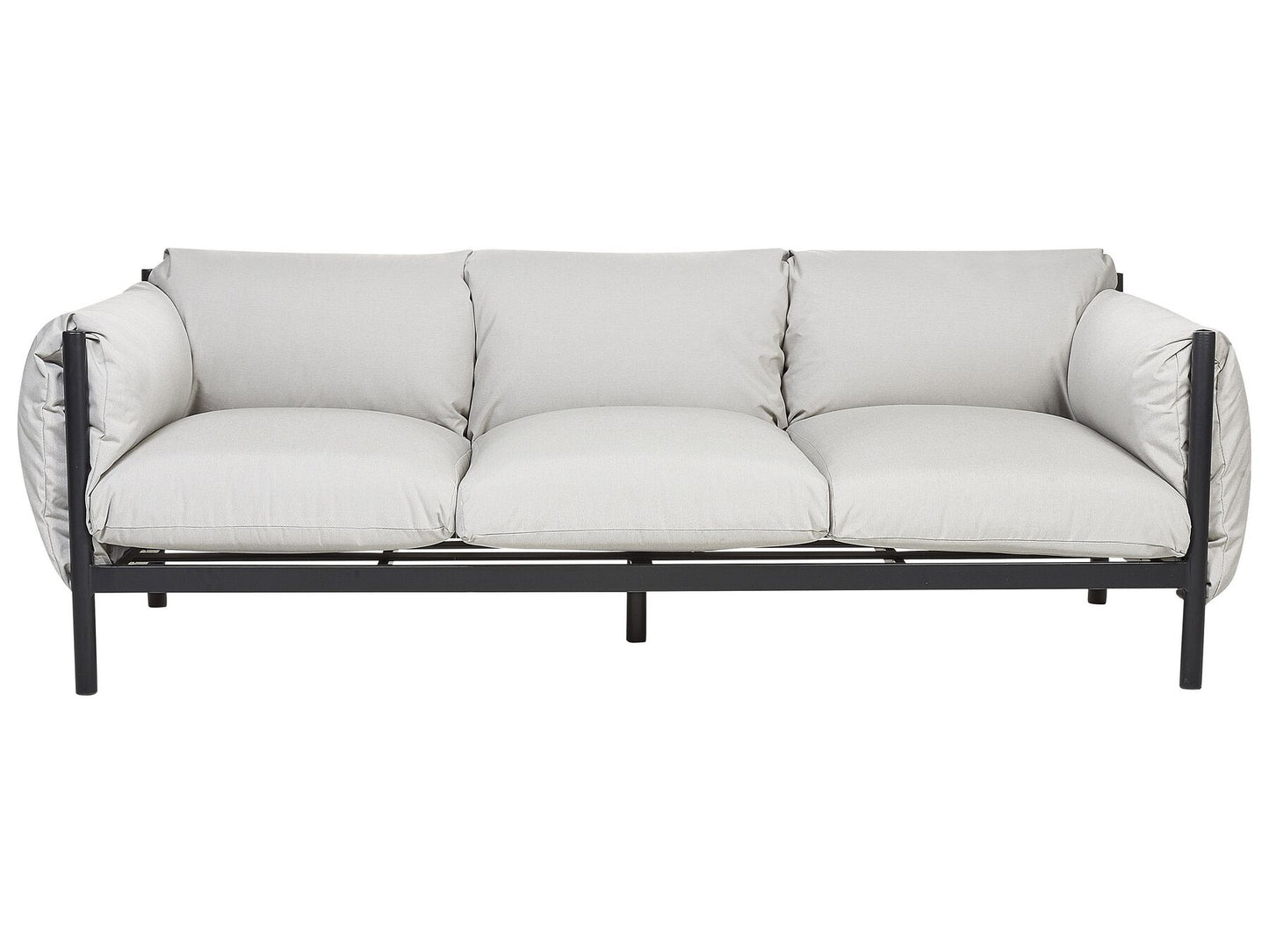 Garden Sofa 3 Seater ESPERIA Metal Grey