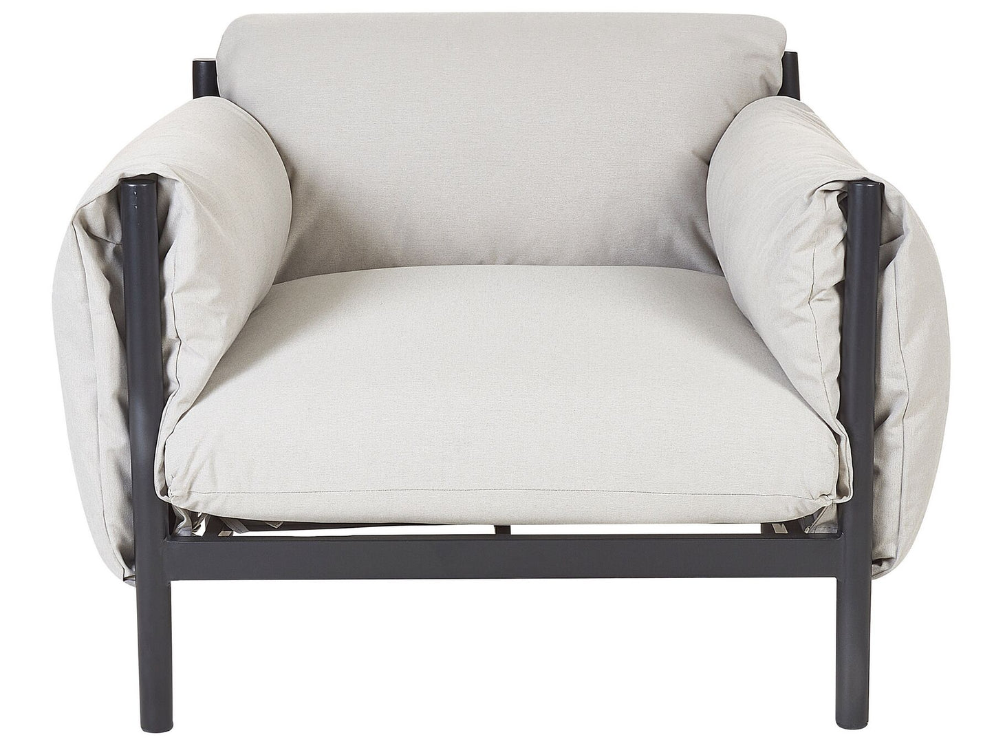 Garden Sofa Set 4 Seater ESPERIA Metal Grey