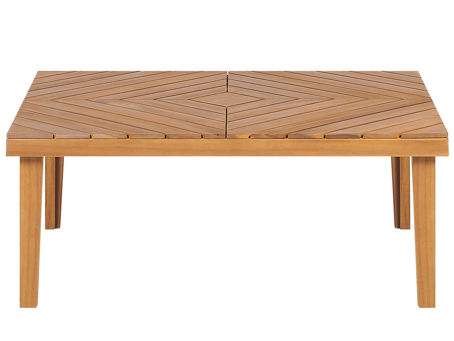 Garden Corner Sofa with Table 4 Seater BARATTI Left Hand Acacia Wood Brown