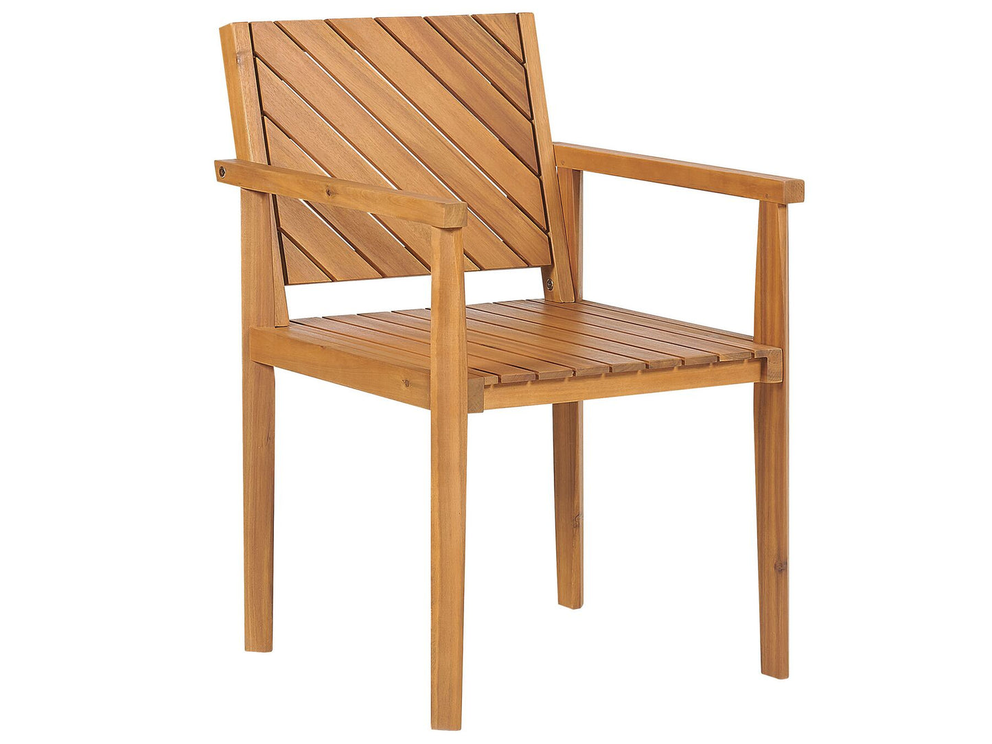 Garden Dining Set 6 Seater BARATTI Acacia Wood Brown