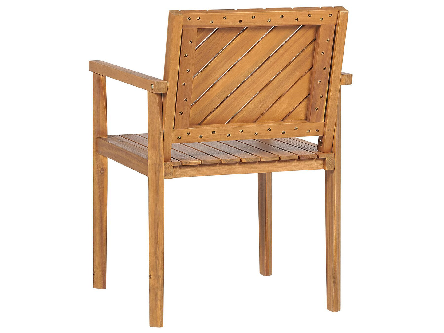 Garden Dining Set 6 Seater BARATTI Acacia Wood Brown