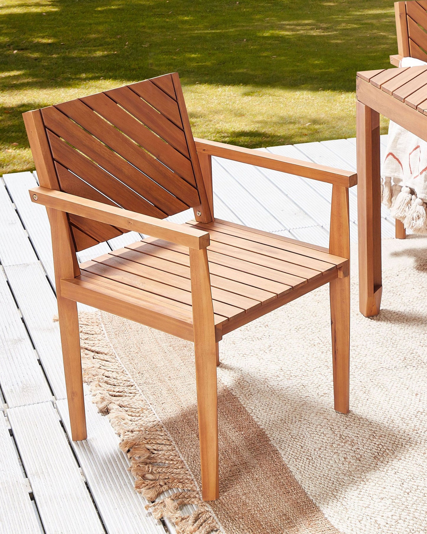 Garden Chair BARATTI Acacia Wood Brown